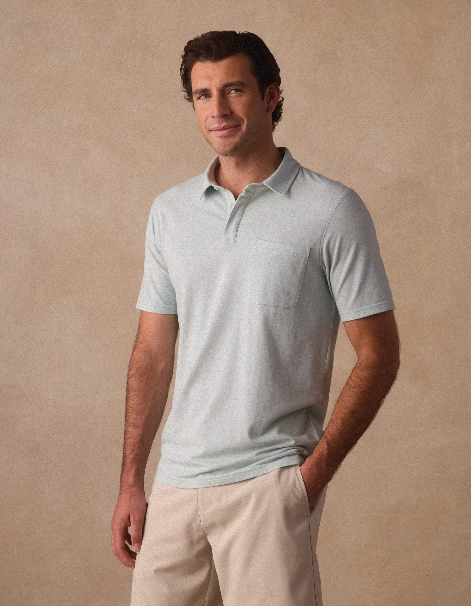 Active Puremeso Everyday Polo in Mint - Image 3