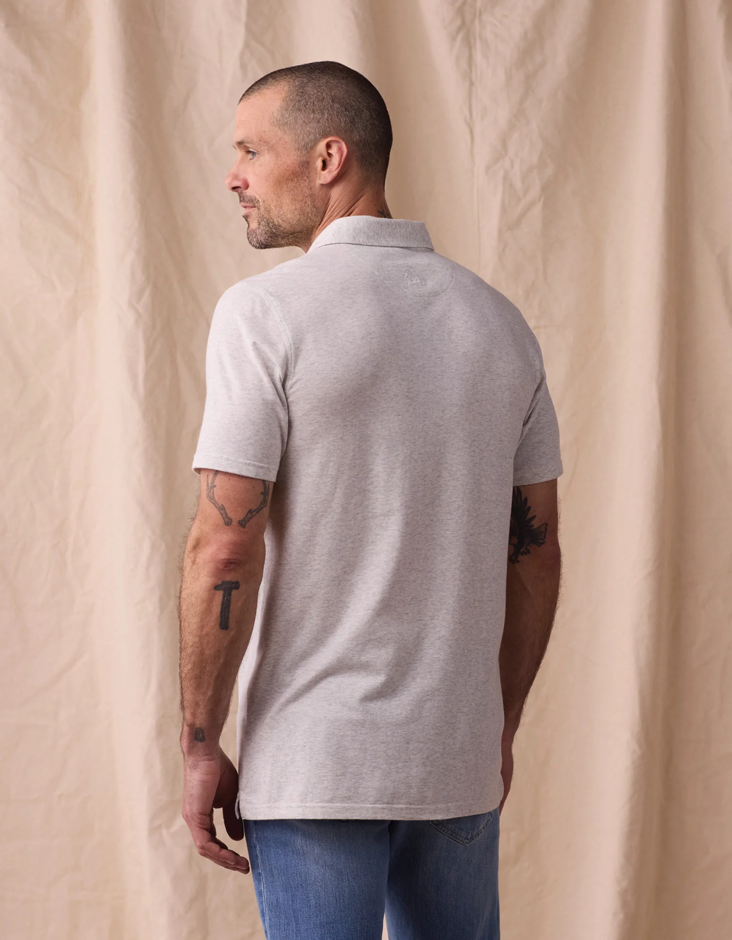 Active Puremeso Everyday Polo in Stone - Image 5