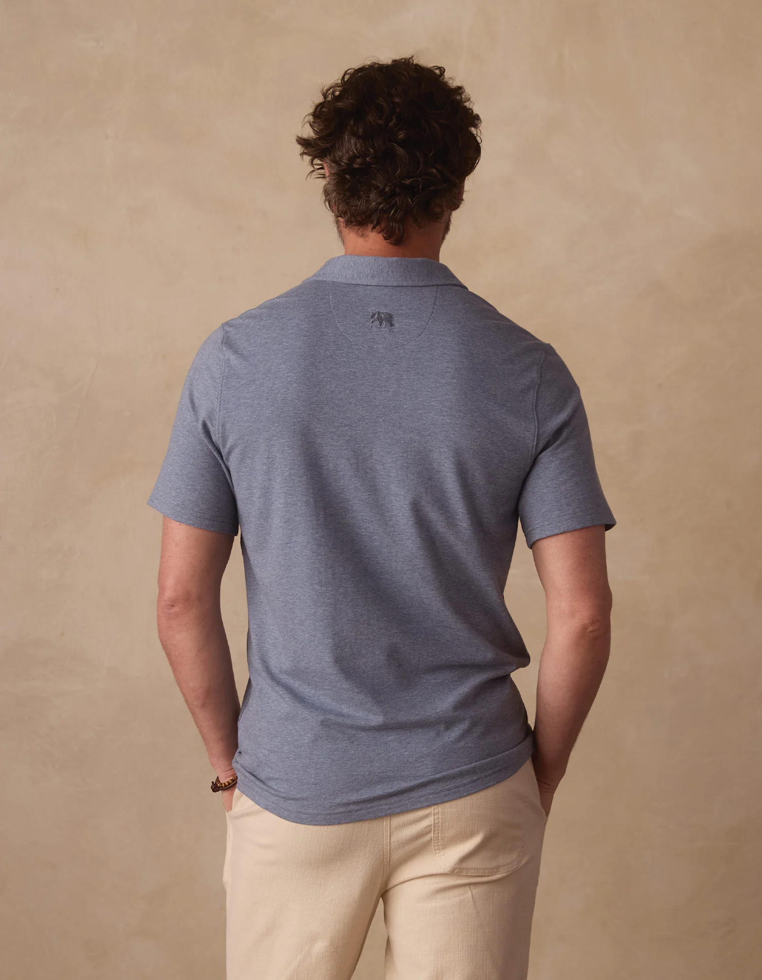 Active Puremeso Weekend Button Down in Lake Blue - Image 6