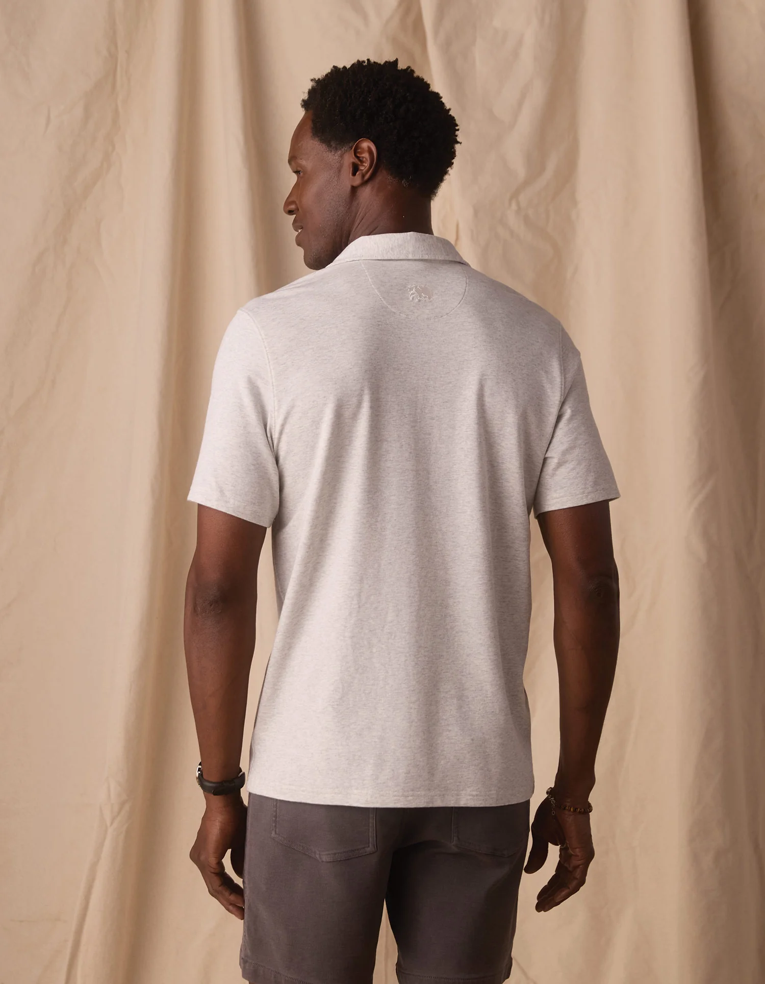 Active Puremeso Weekend Button Down in Stone - Image 7