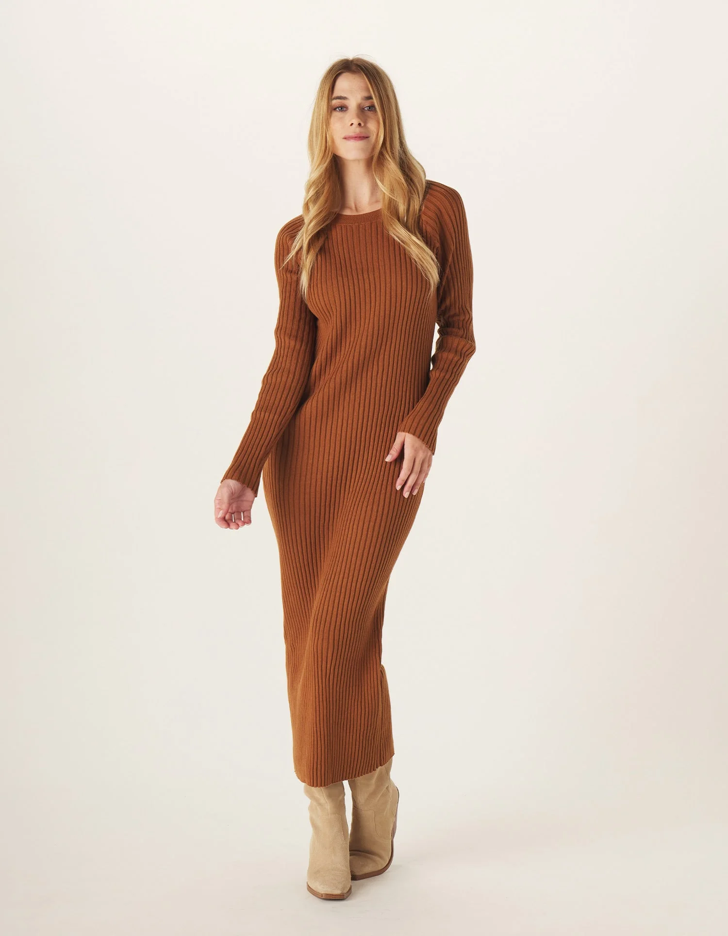 Ava Ribbed Maxi Dress - Image 2