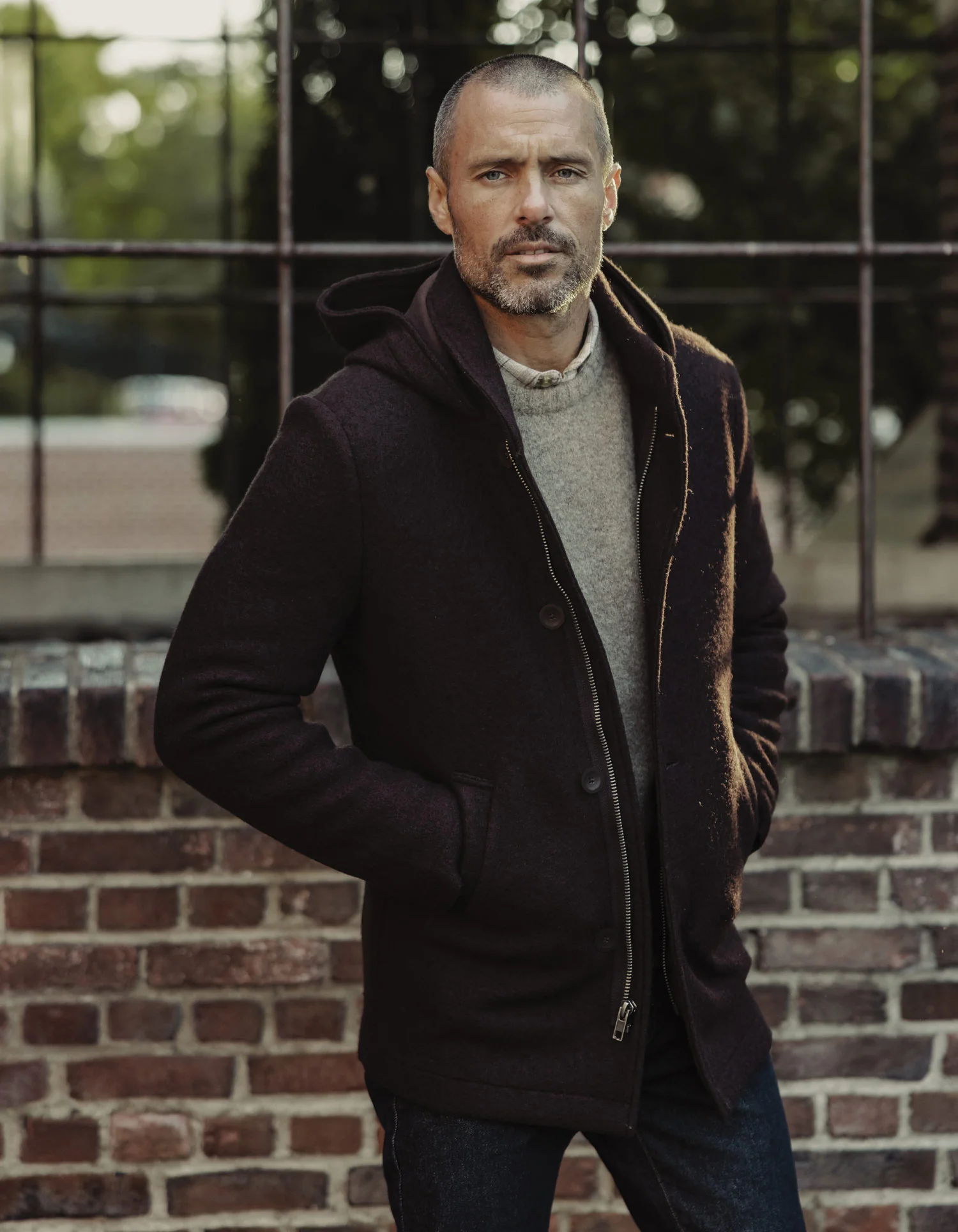 Balboa City Peacoat in Midnight Brown - Image 2