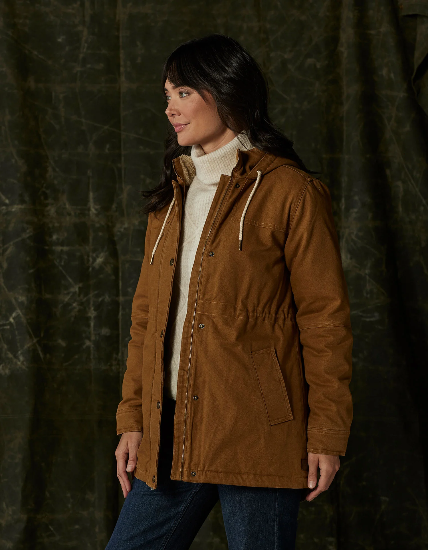 Betsie Canvas Coat in Maple Glaze - Image 3