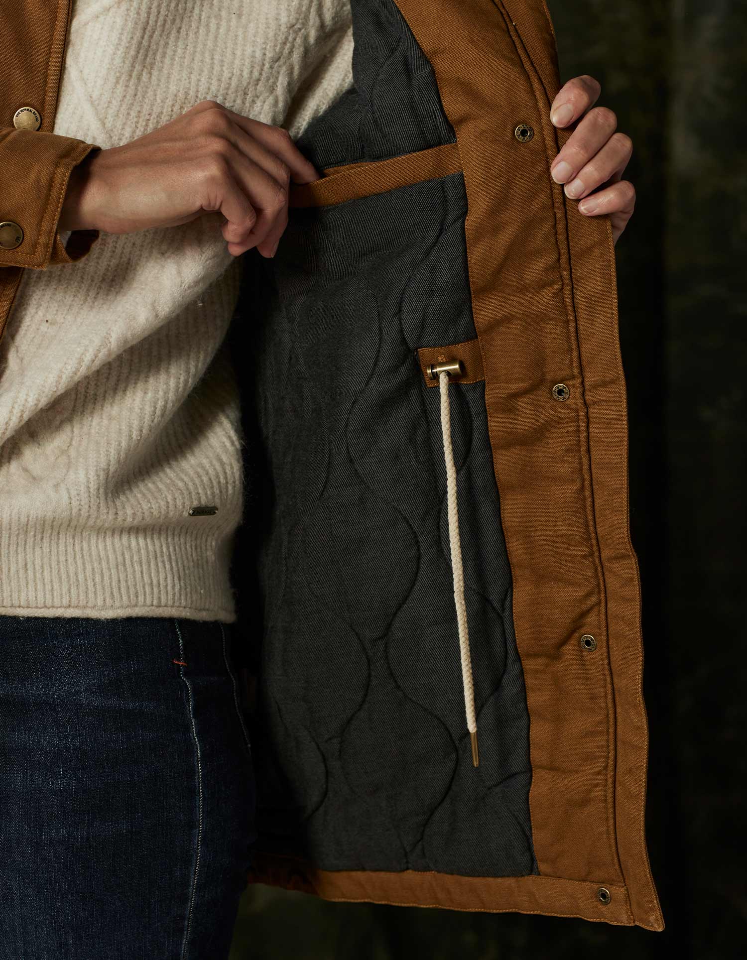 Betsie Canvas Coat in Maple Glaze - Image 5