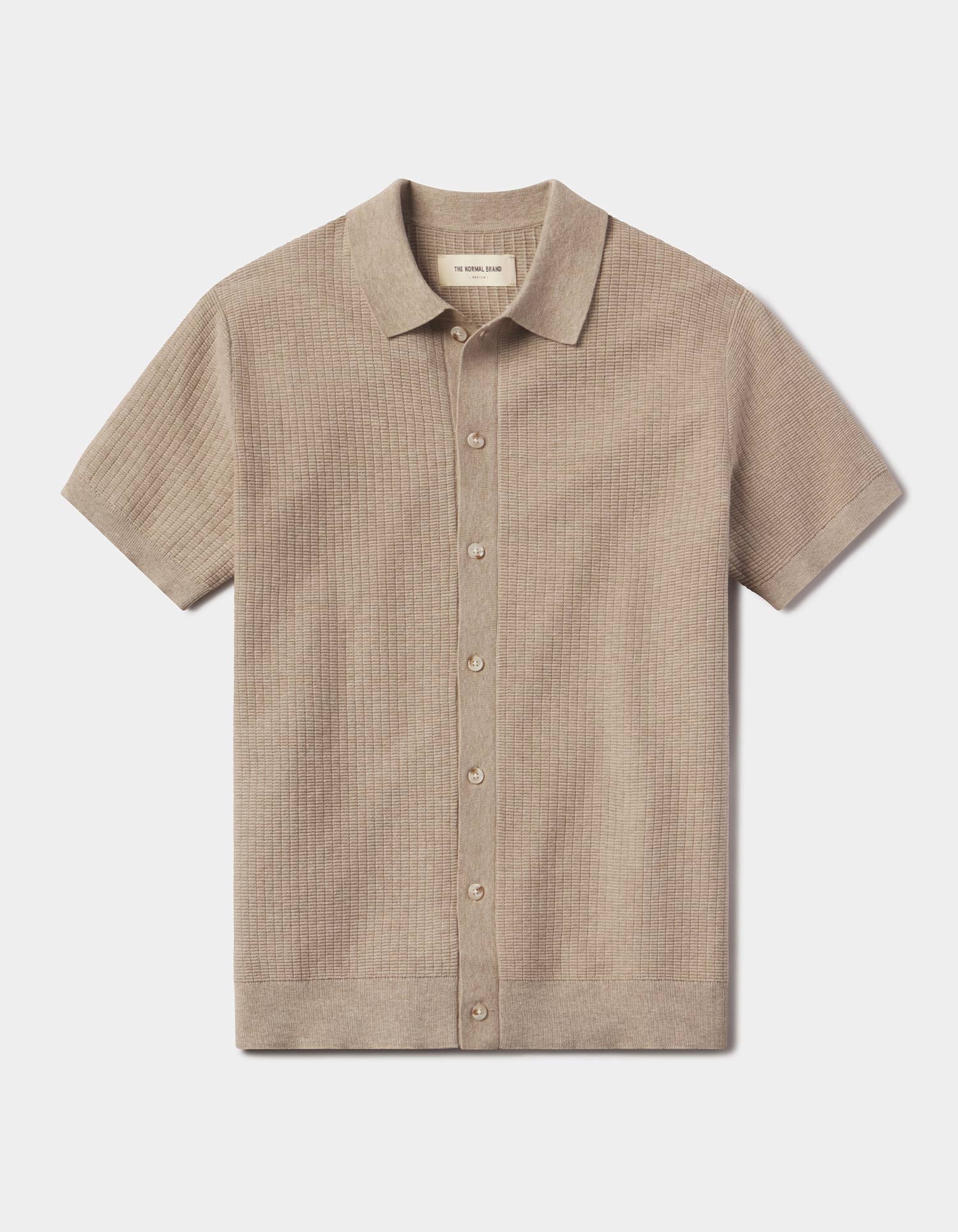 Breezeknit Button Up in Flax - Image 4