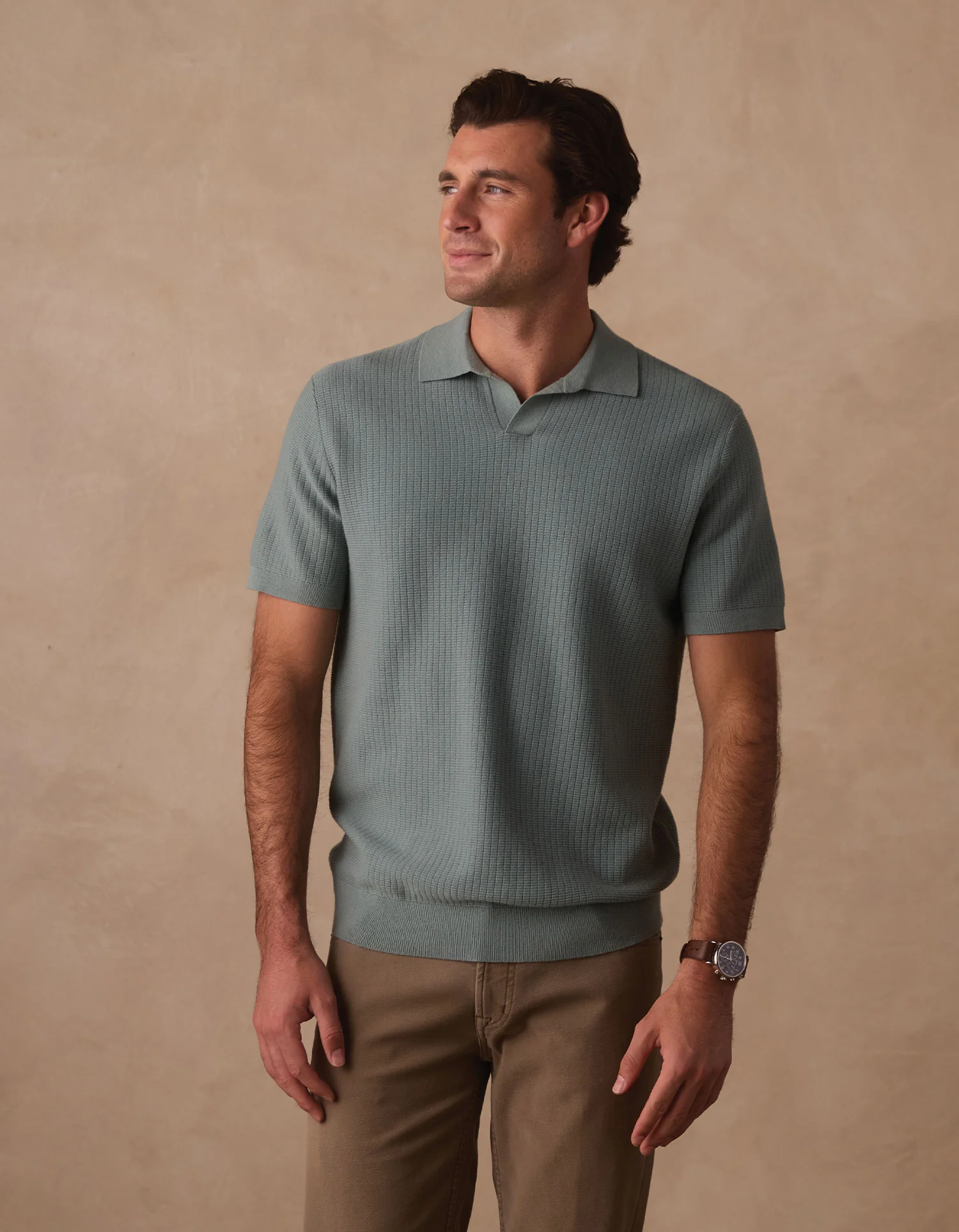 Breezeknit Polo in Juniper - Image 4