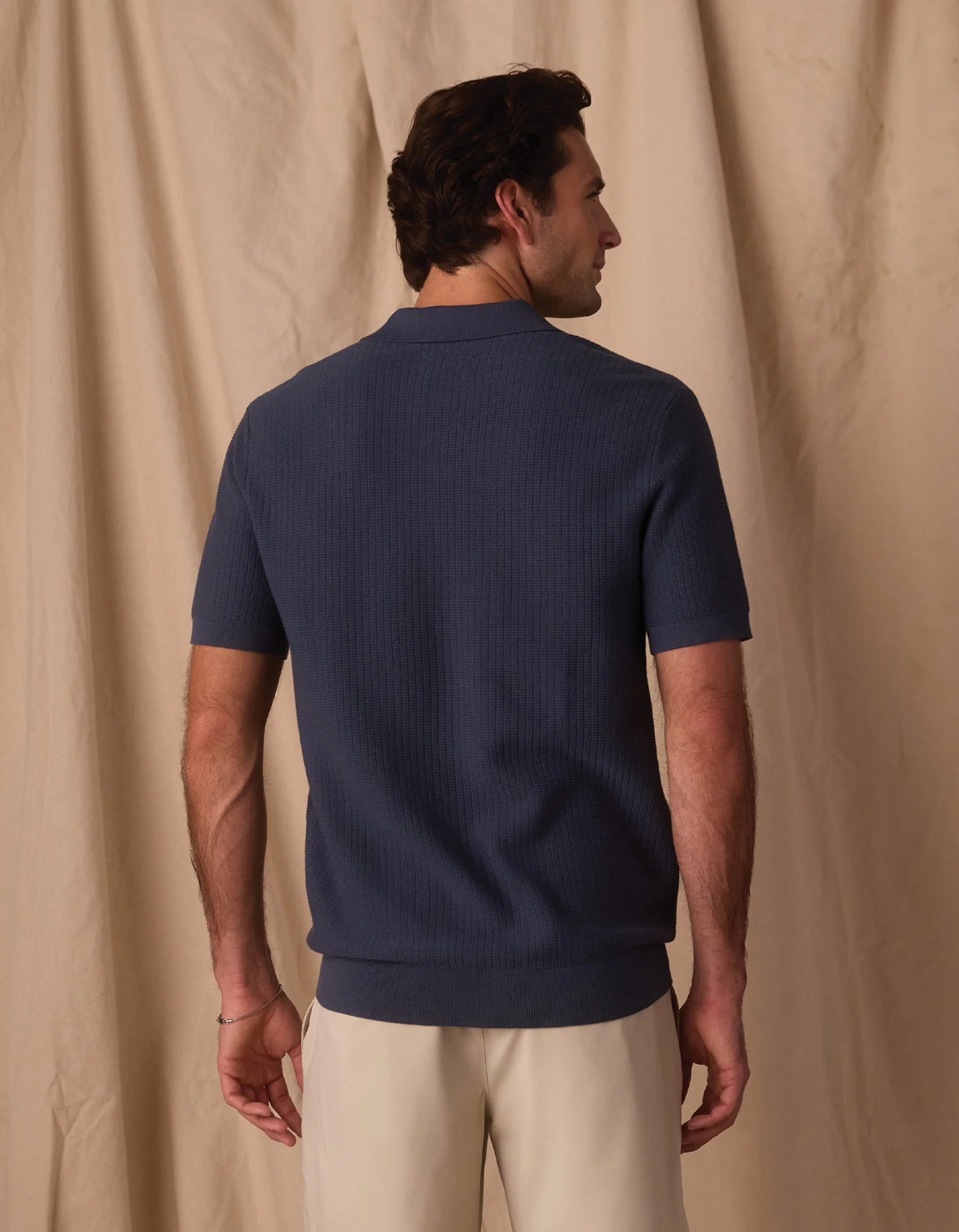 Breezeknit Polo in Vintage Blue - Image 6