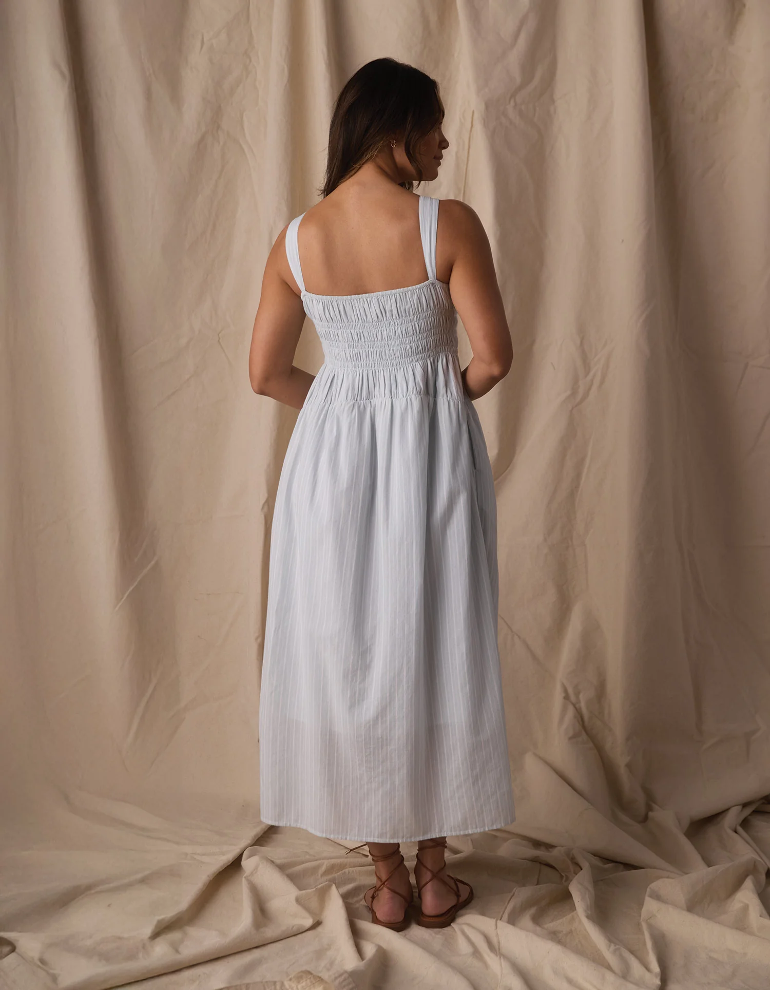 Brielle Maxi Dress in Sea Glass Stripe - Image 6