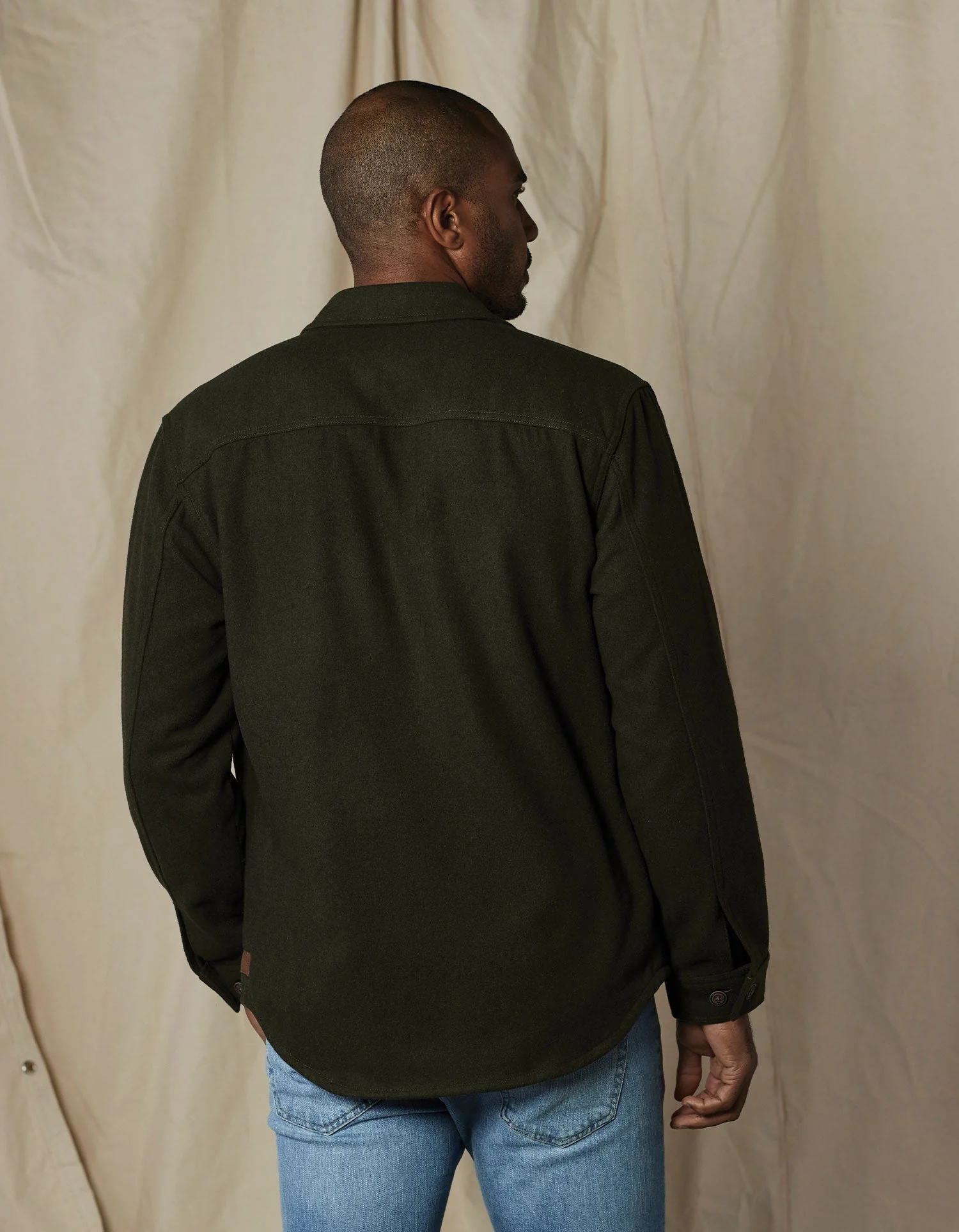 Brightside Flannel Lined Workwear Jacket in Green - Image 5