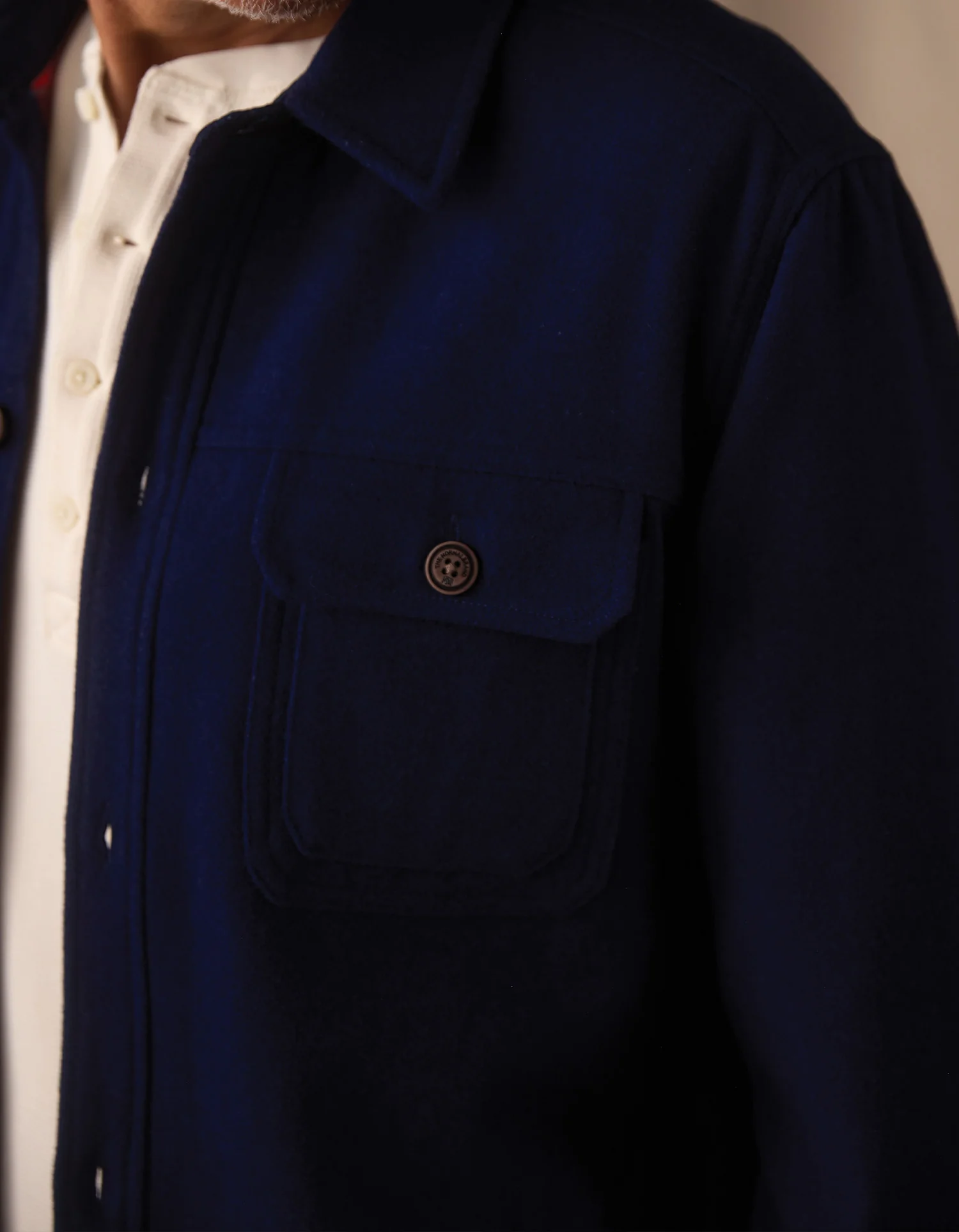 Brightside Flannel Lined Workwear Jacket in Navy - Image 4