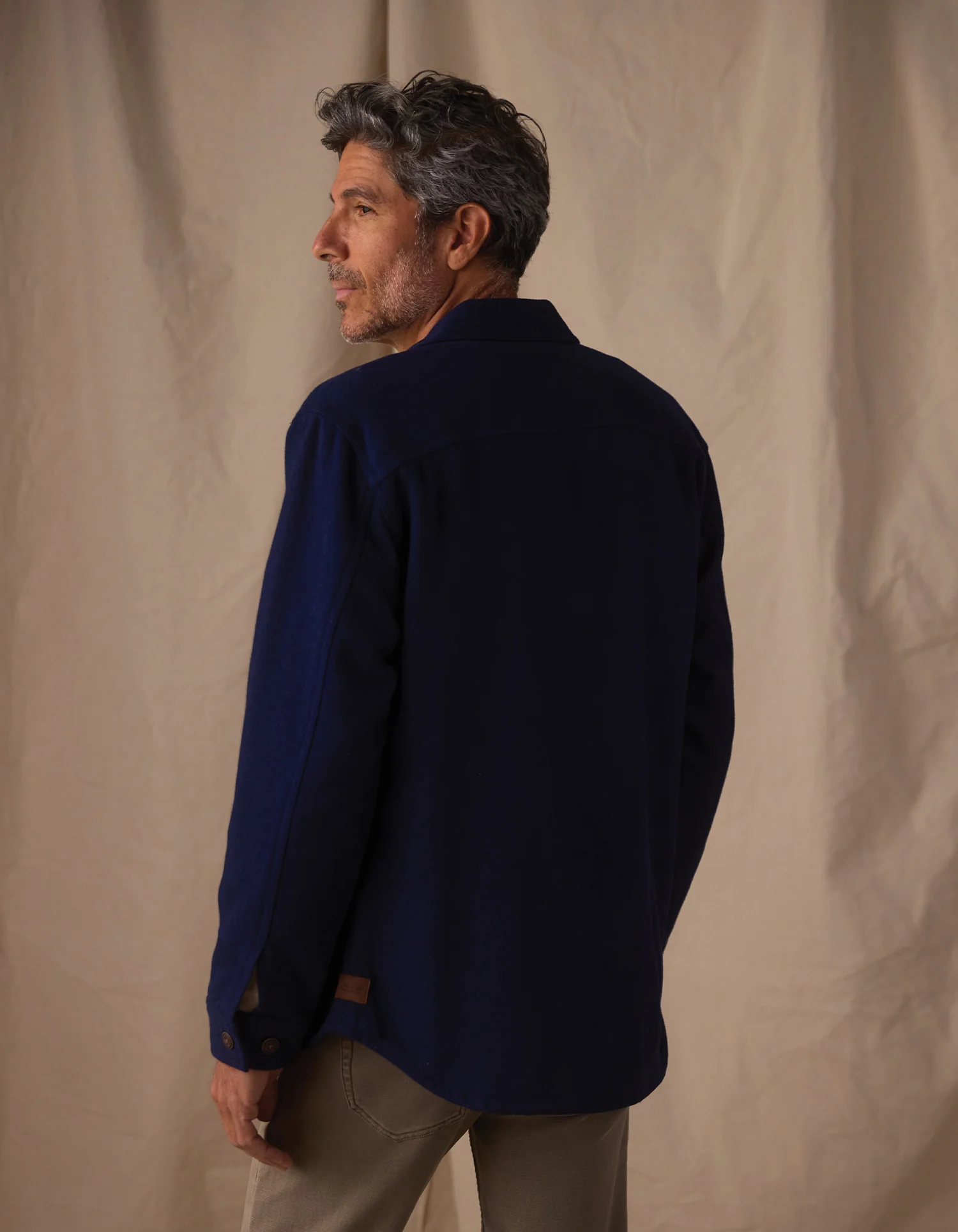Brightside Flannel Lined Workwear Jacket in Navy - Image 6
