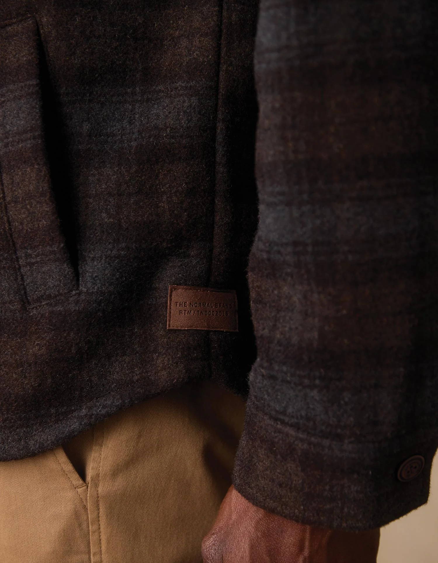 Brightside Flannel Lined Workwear Jacket in Brown Plaid - Image 4