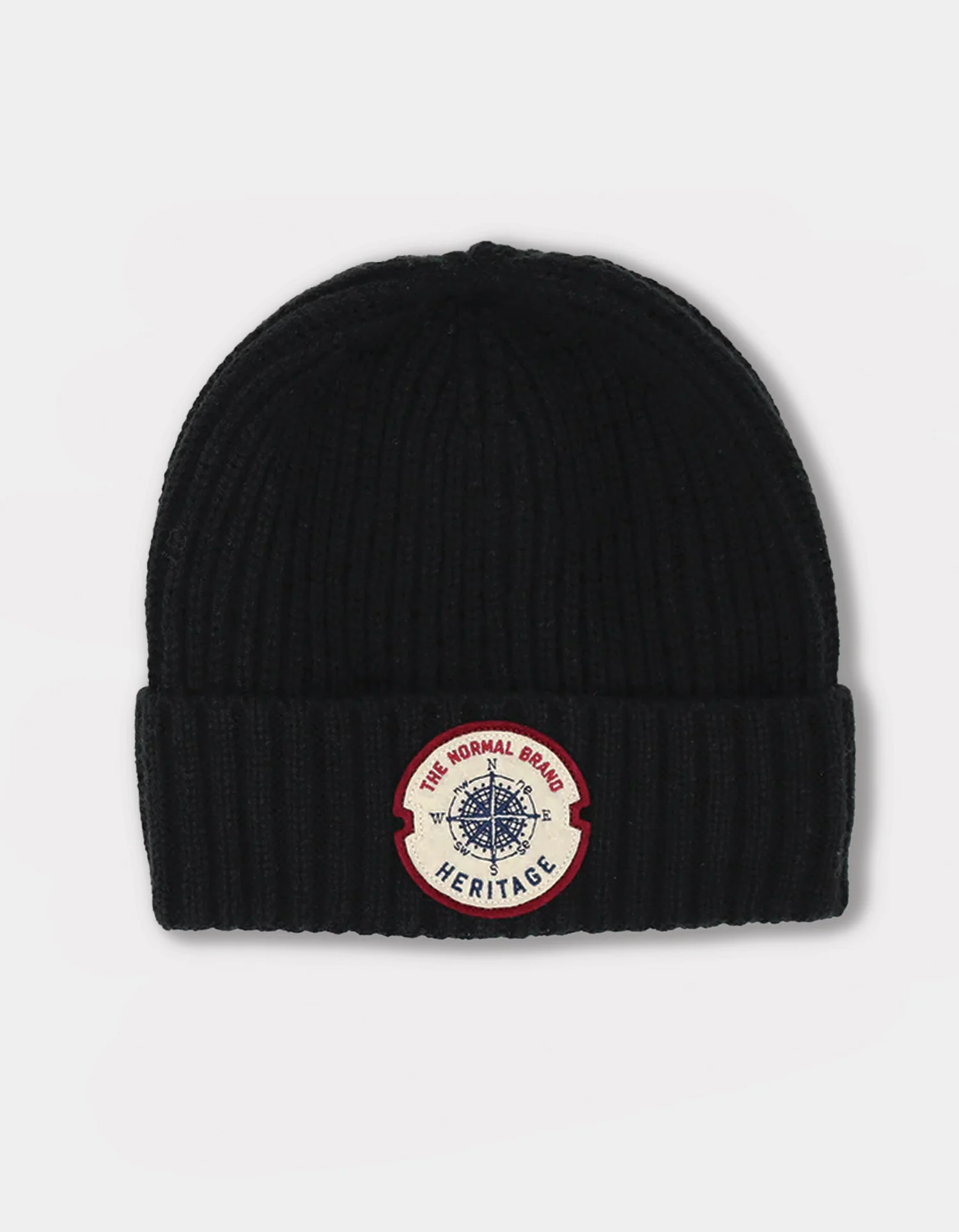 Cable Knit Beanie in Black