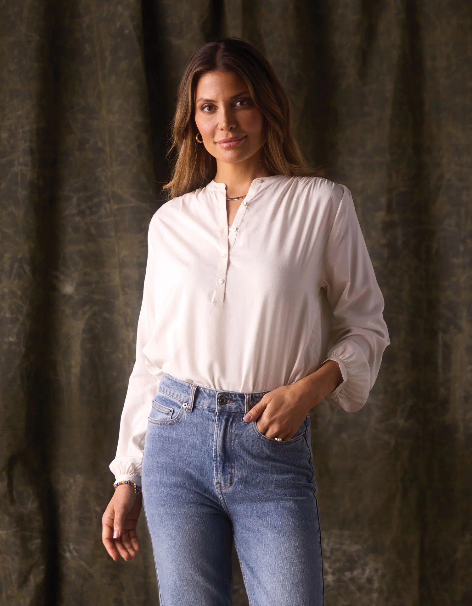 Charlotte Blouse in Birch - Image 3