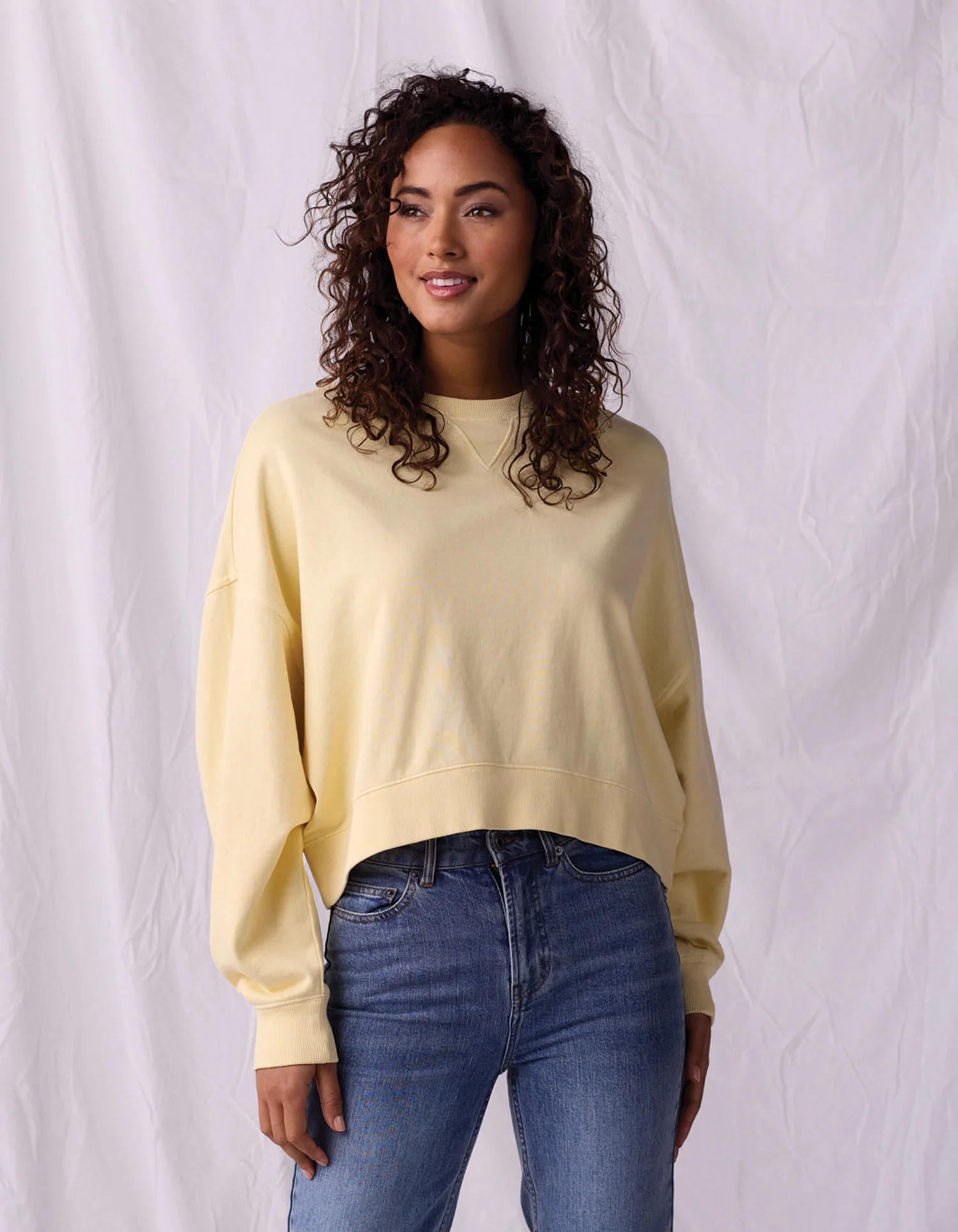 Cole Terry Vintage Crewneck in Sunglow - Image 3