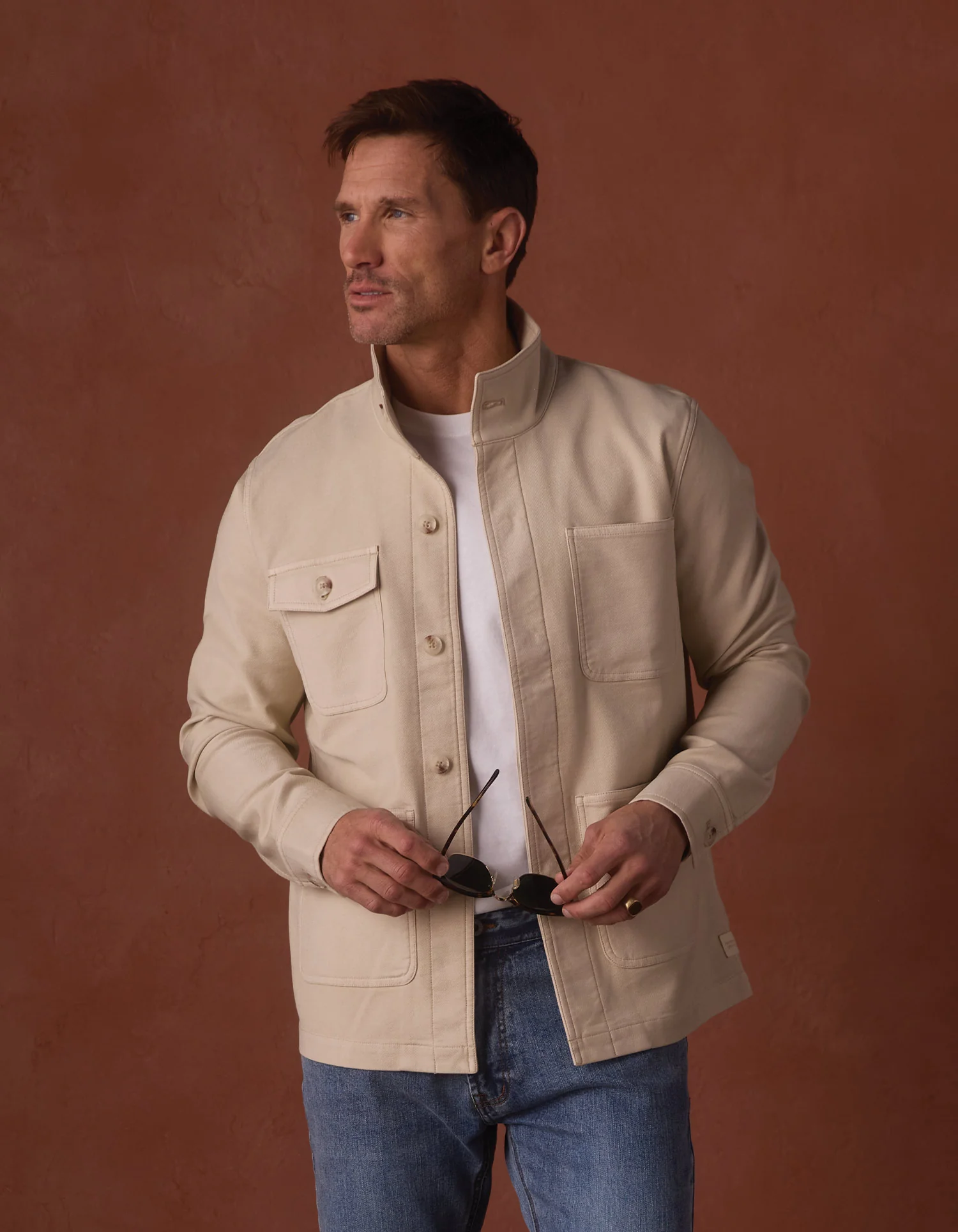 Comfort Terry Chore Coat in Birch - Image 4