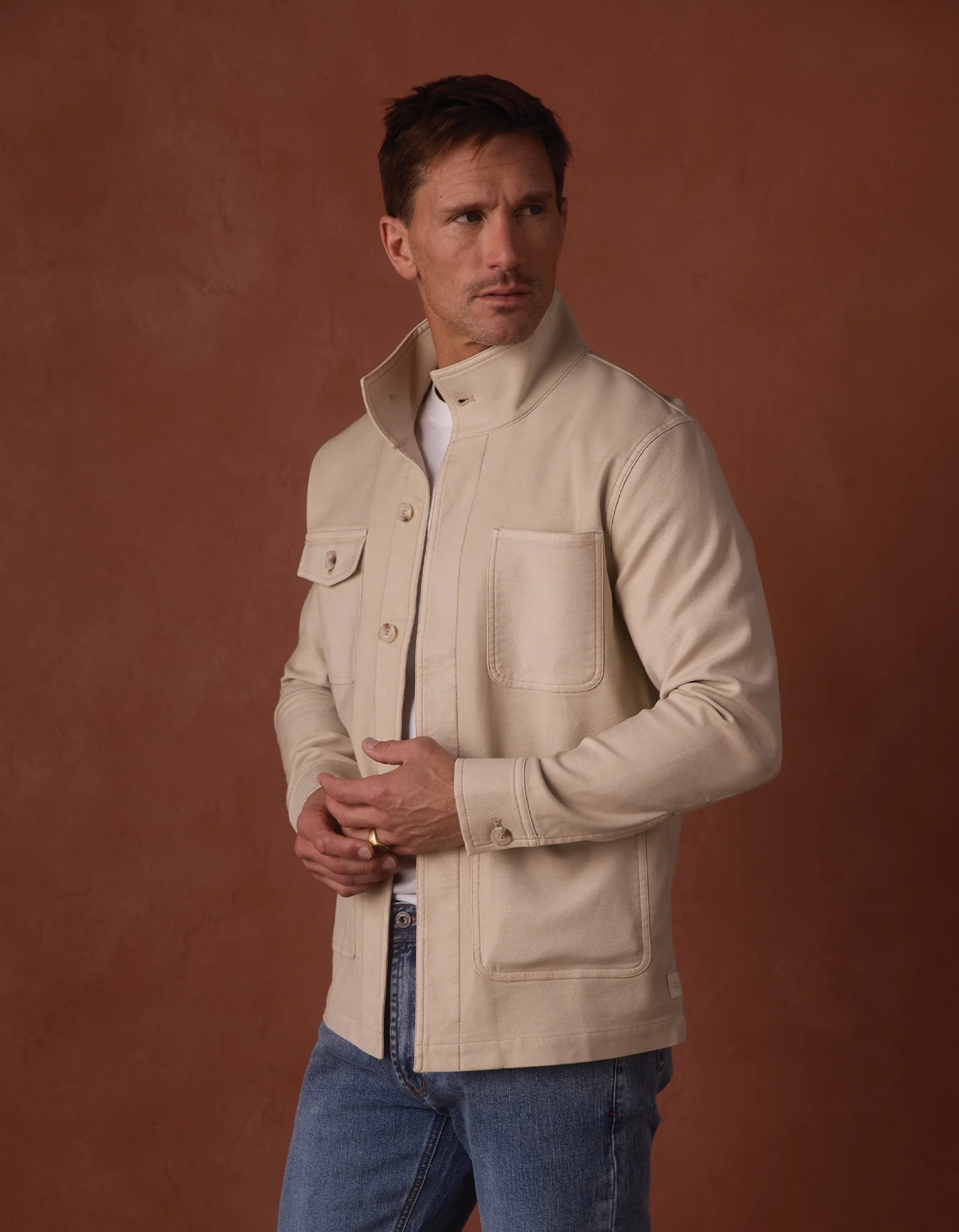 Comfort Terry Chore Coat in Birch - Image 6