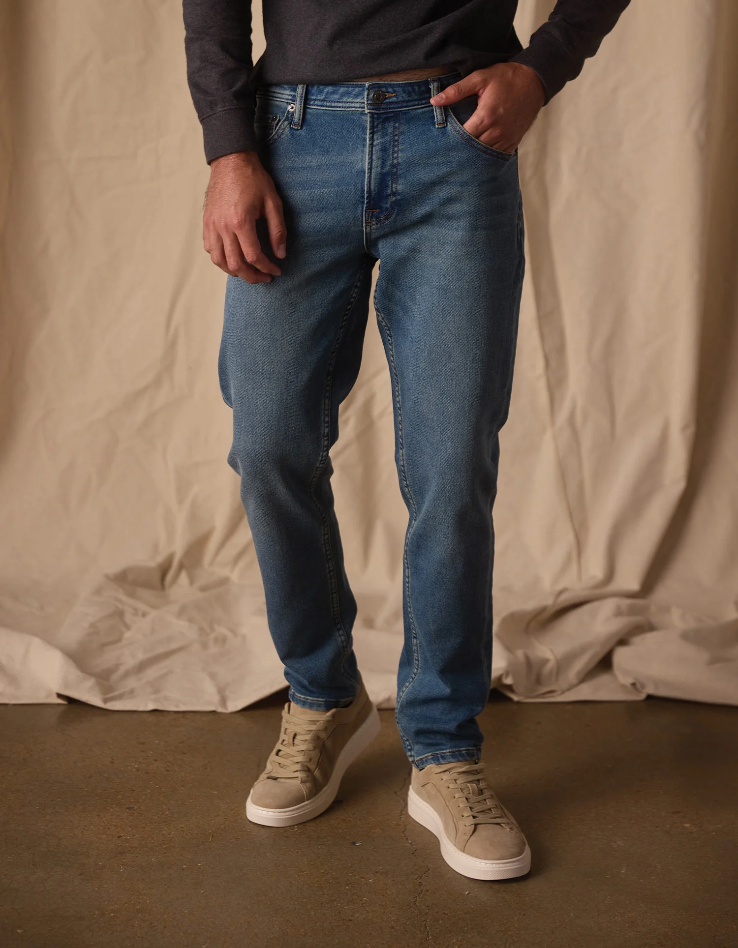 Comfort Terry Jean in Dark Wash - Image 3