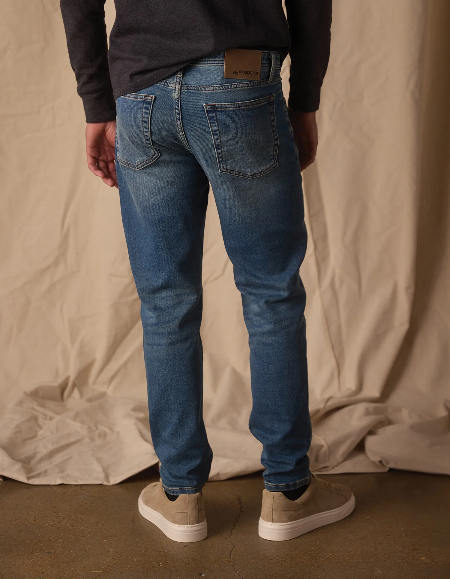 Comfort Terry Jean in Dark Wash - Image 5