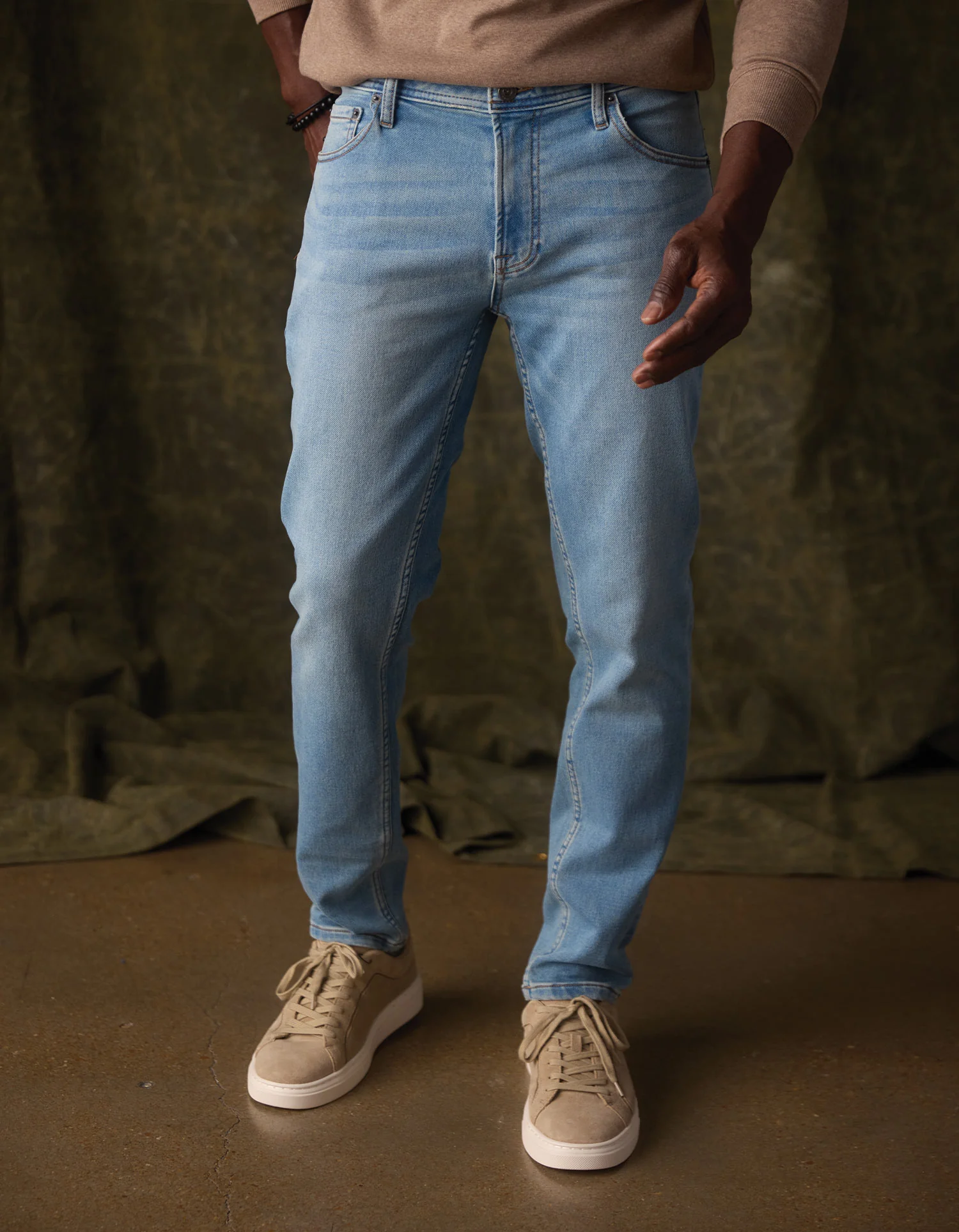 Comfort Terry Jean in Medium Wash - Image 3