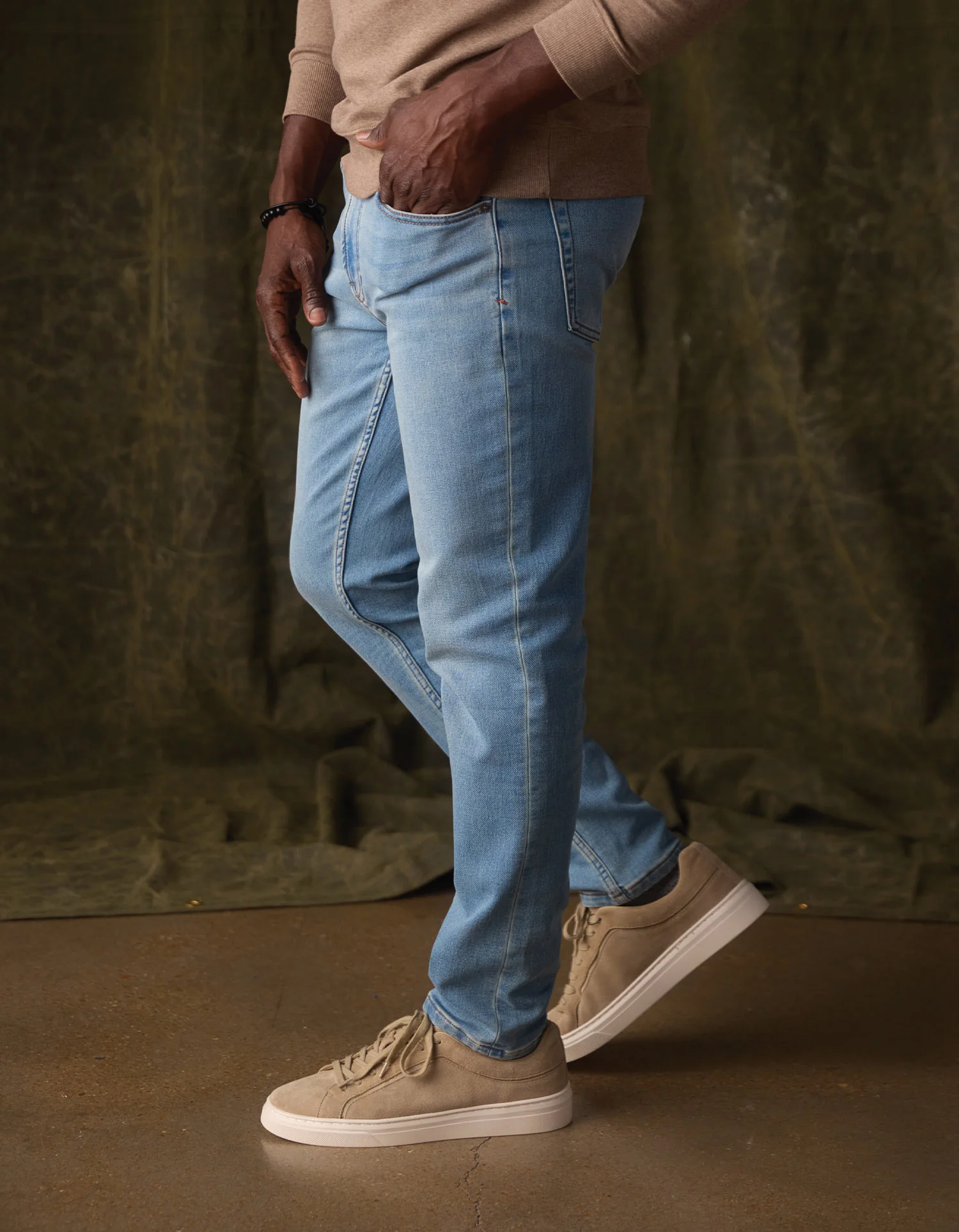 Comfort Terry Jean in Medium Wash - Image 4