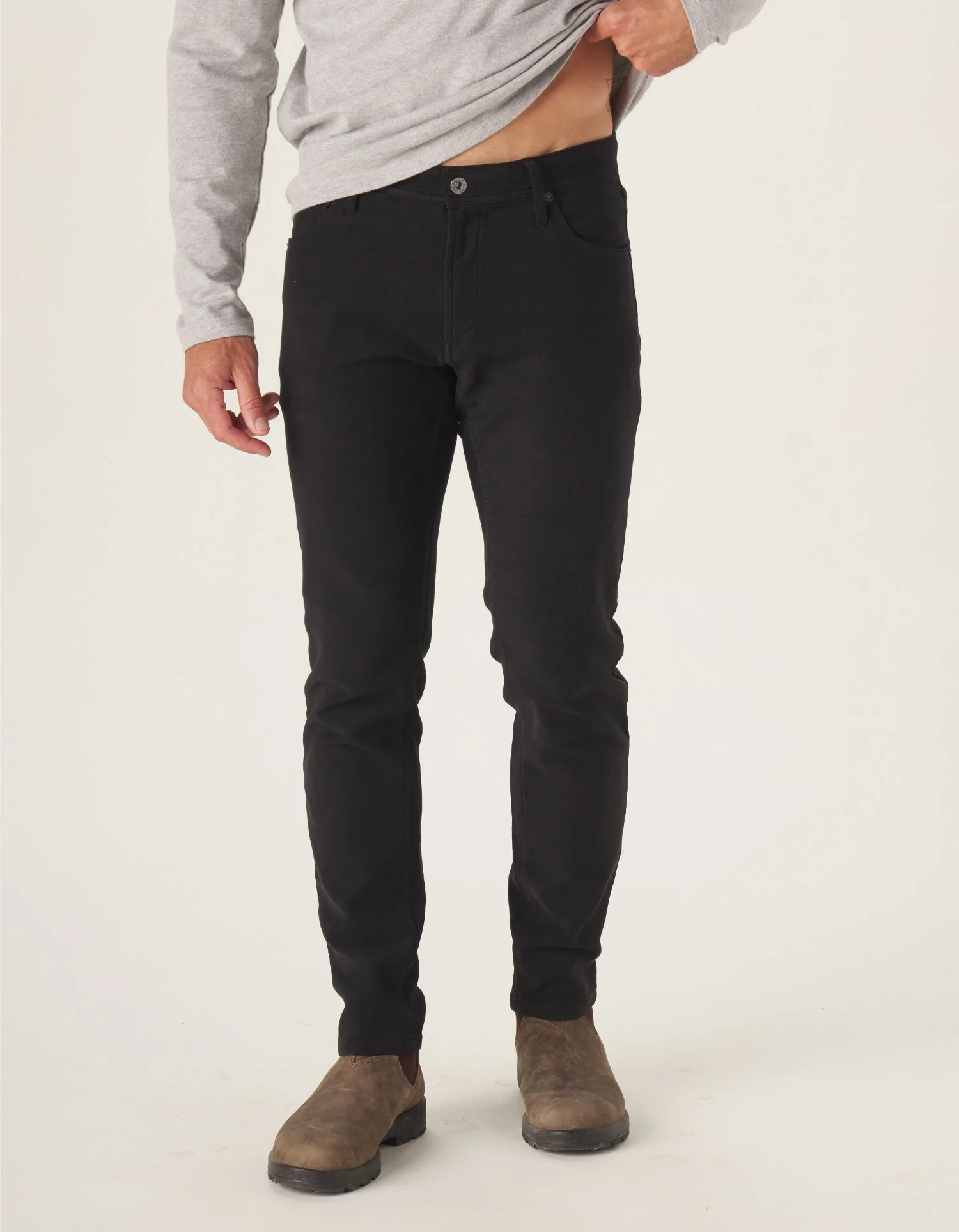 Comfort Terry Pant in Black - Image 3