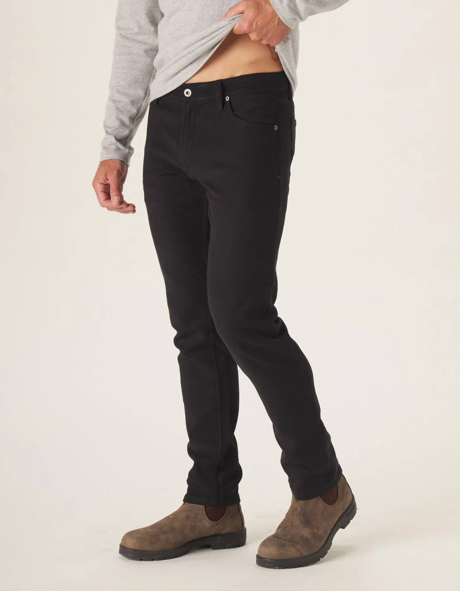 Comfort Terry Pant in Black - Image 4