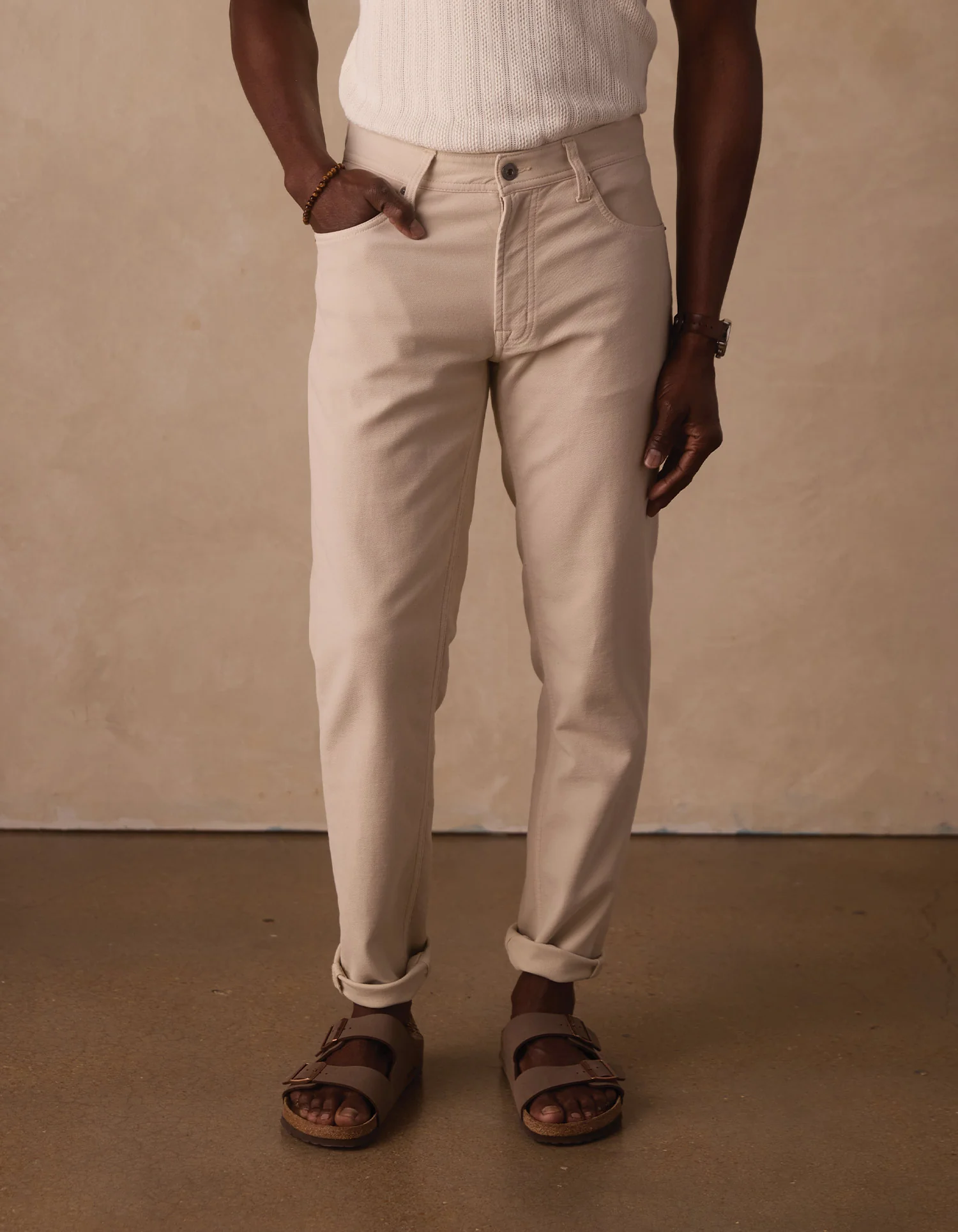 Comfort Terry Pant in Birch - Image 3