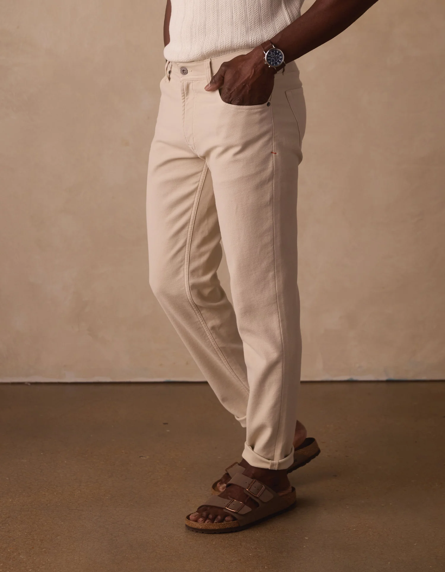 Comfort Terry Pant in Birch - Image 4