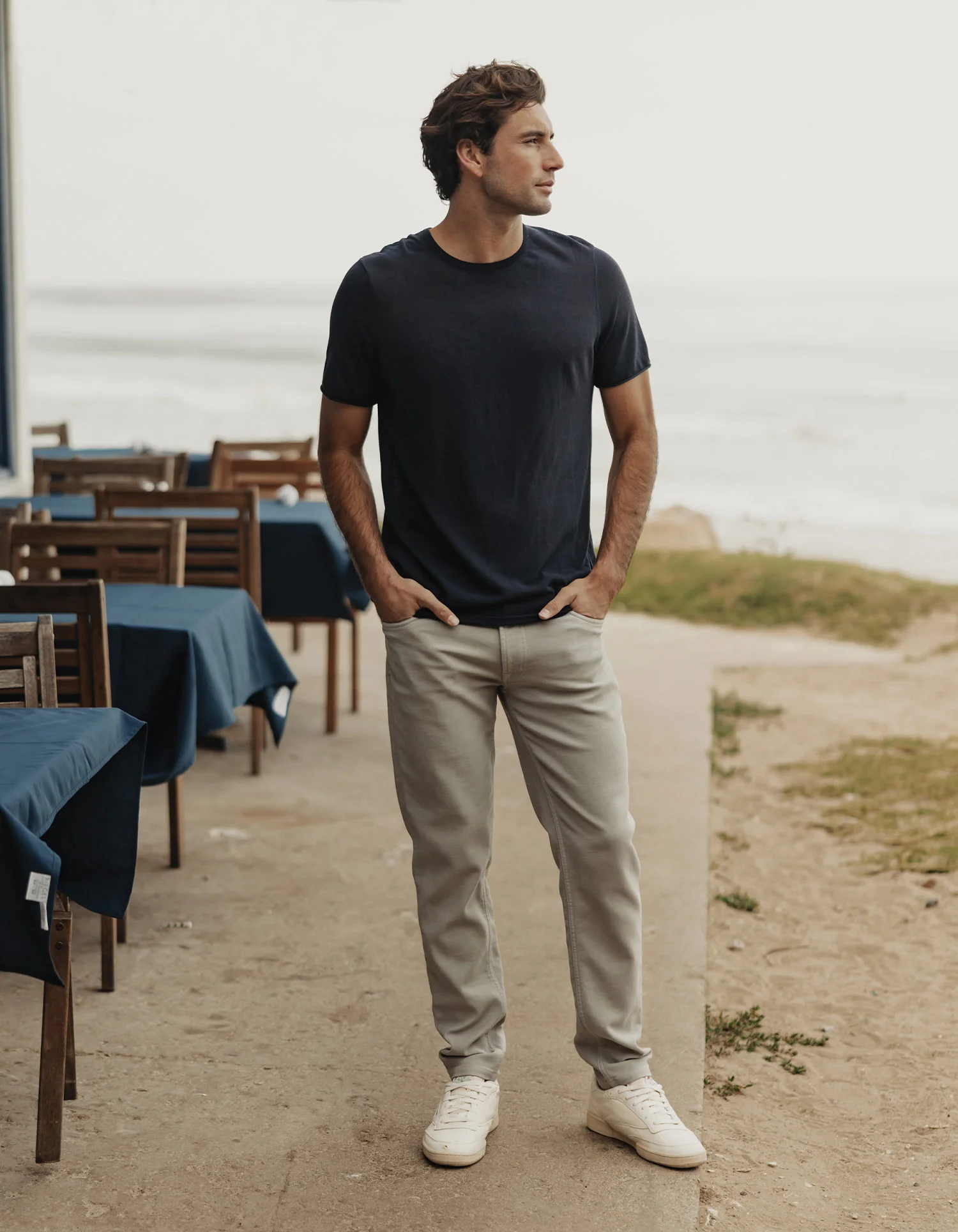 Comfort Terry Pant in Greystone - Image 3