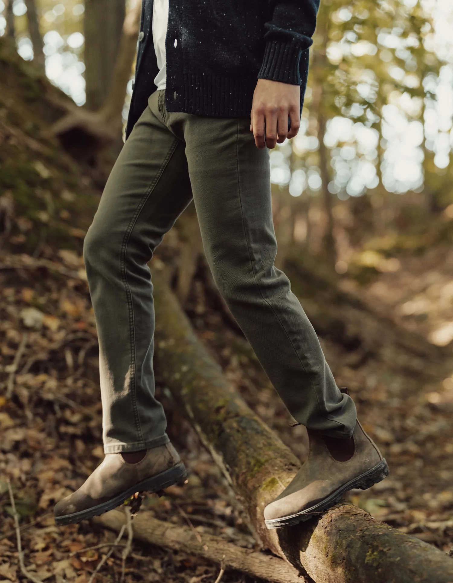 Comfort Terry Pant in Olive - Image 4