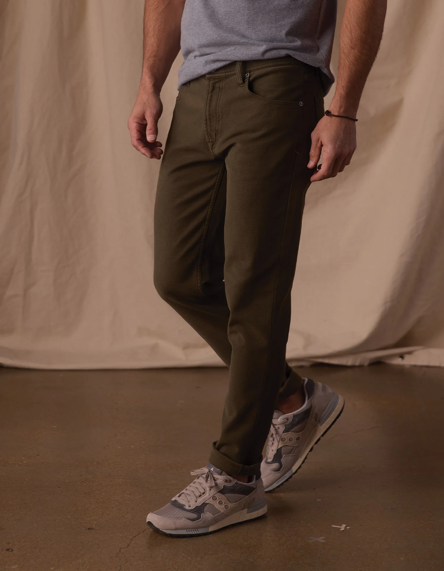 Comfort Terry Pant in Olive - Image 5