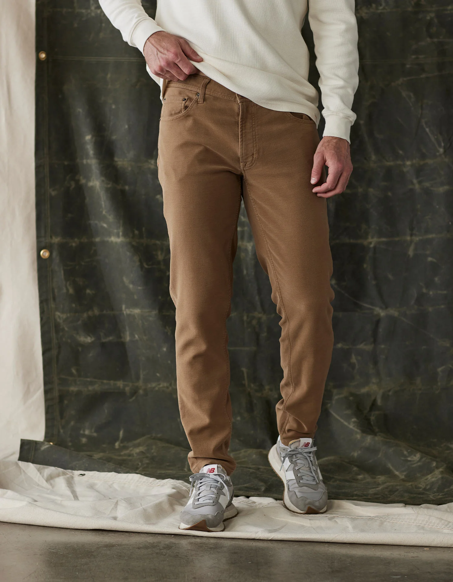 Comfort Terry Pant in Russet - Image 3