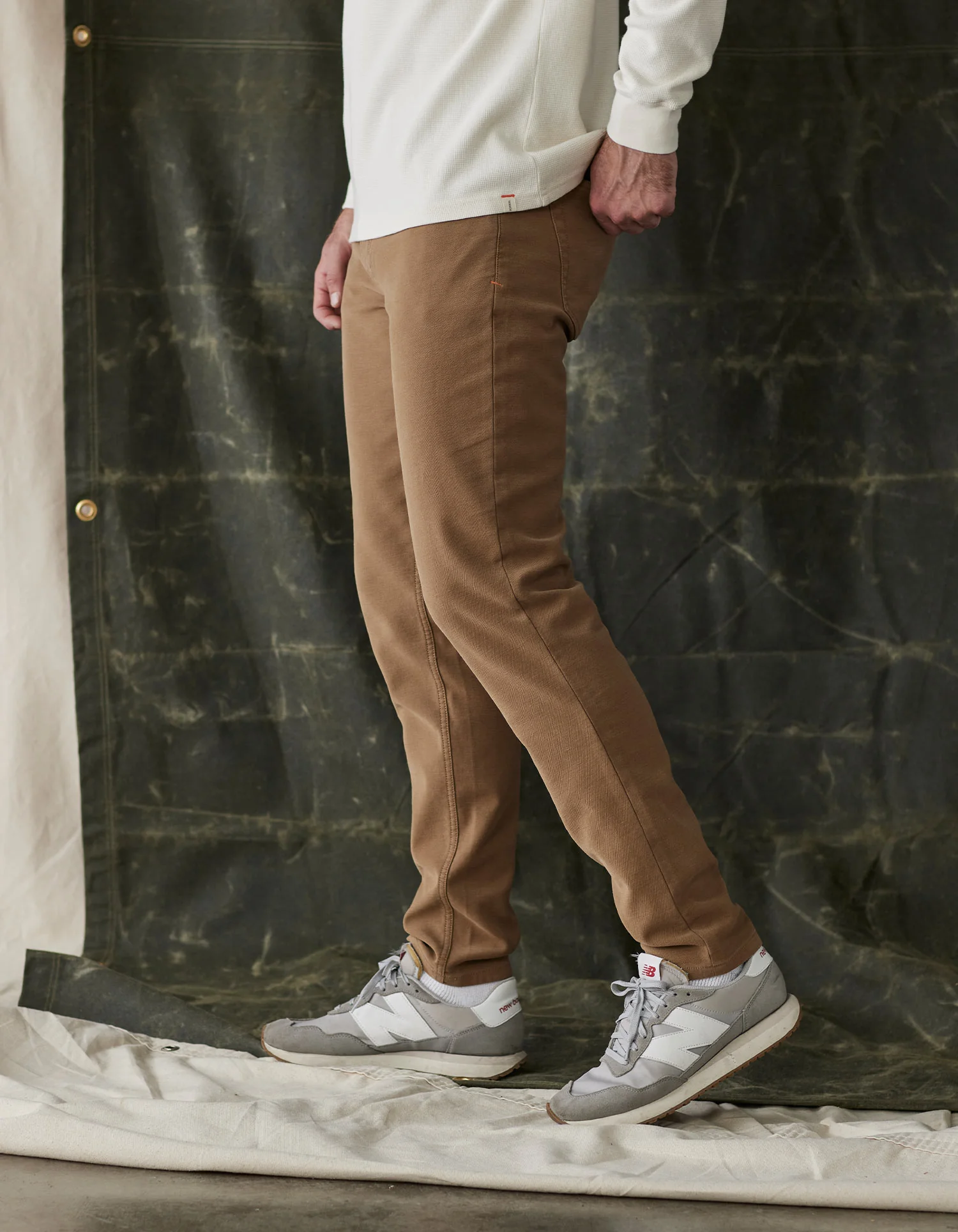 Comfort Terry Pant in Russet - Image 4