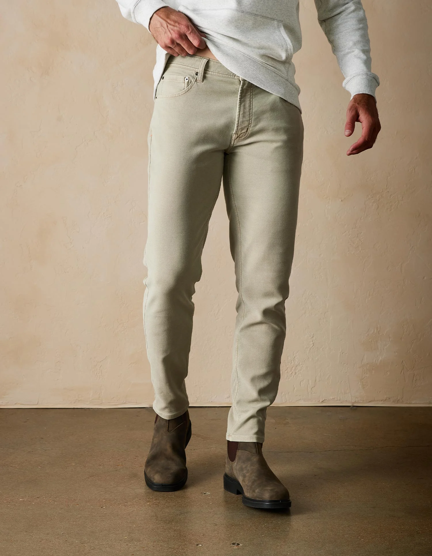Comfort Terry Pant in Sand Dune - Image 3