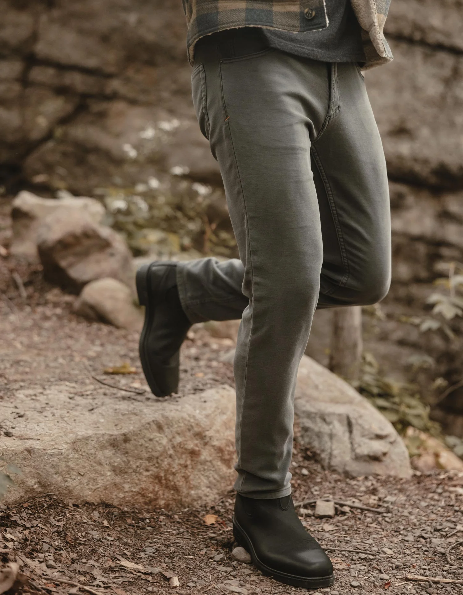 Comfort Terry Pant in Steel - Image 3
