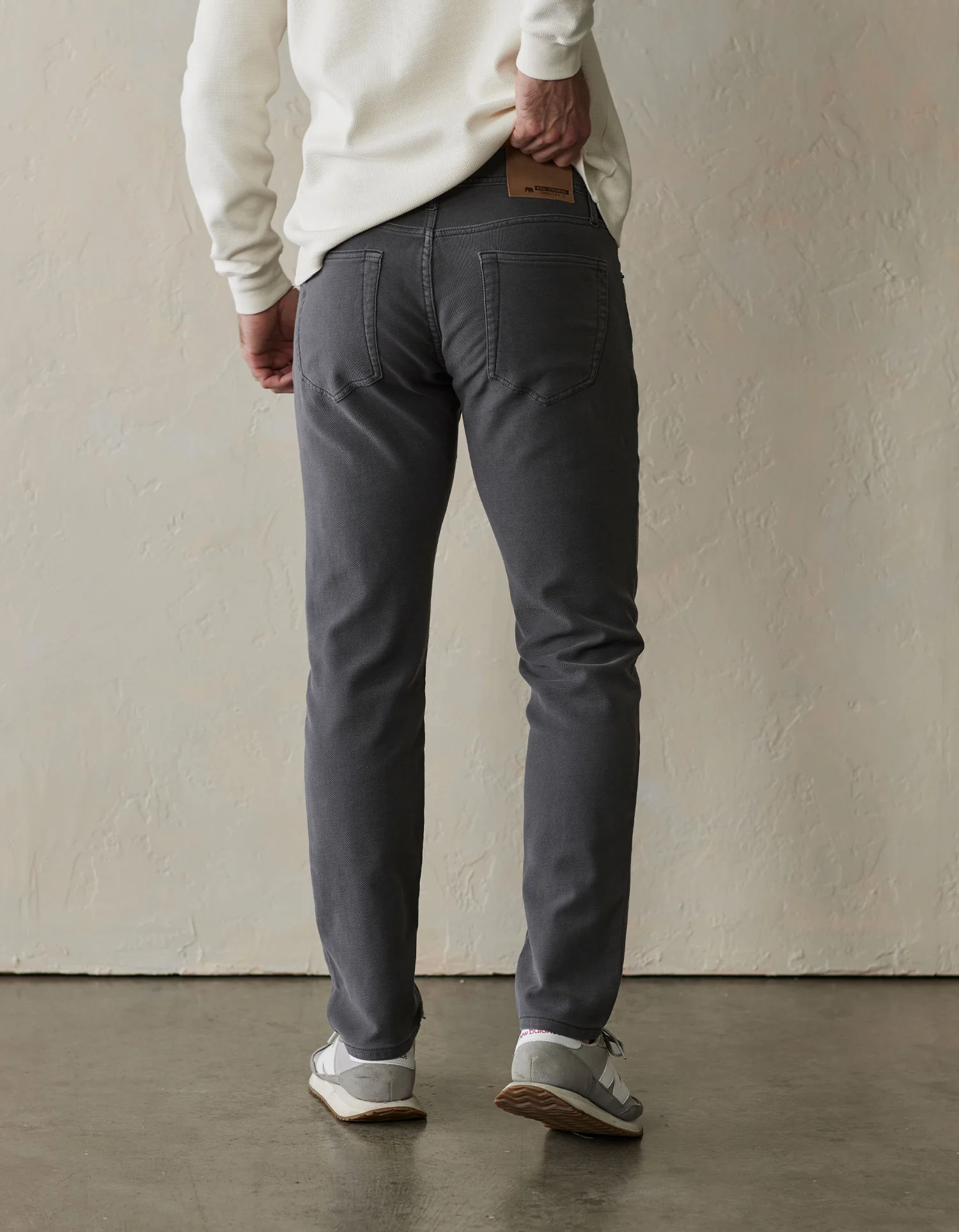 Comfort Terry Pant in Steel - Image 5