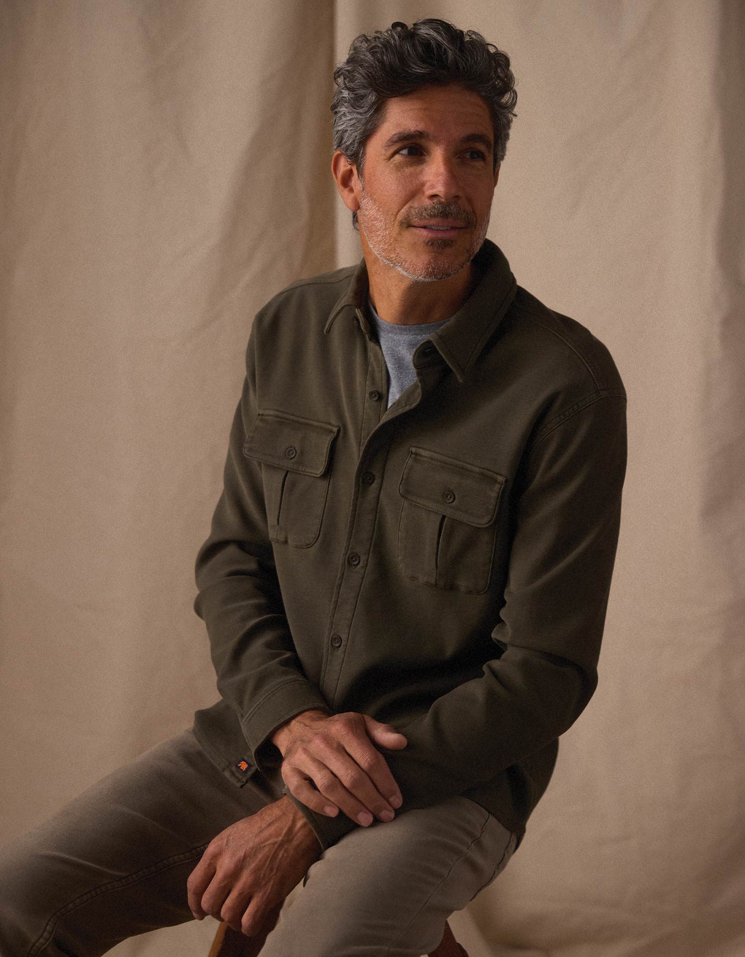 Comfort Terry Shirt Jacket - Image 7