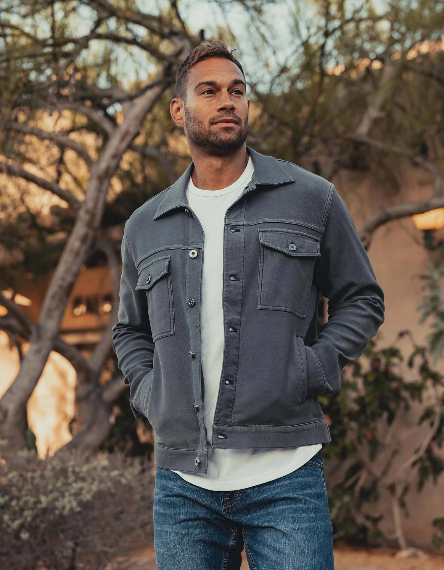 Comfort Terry Trucker Jacket - Image 3