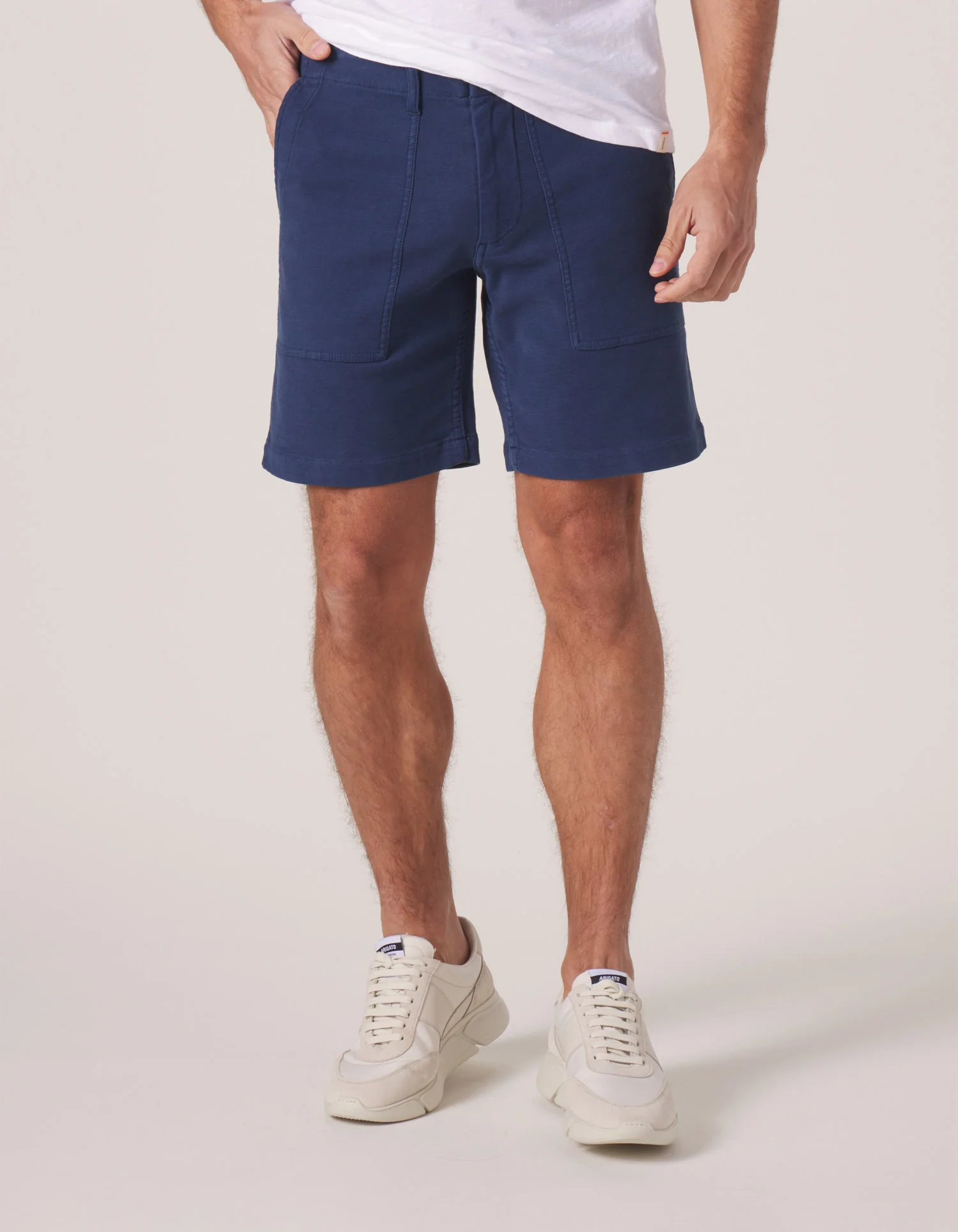 Comfort Terry Utility Short in Dark Blue - Image 3