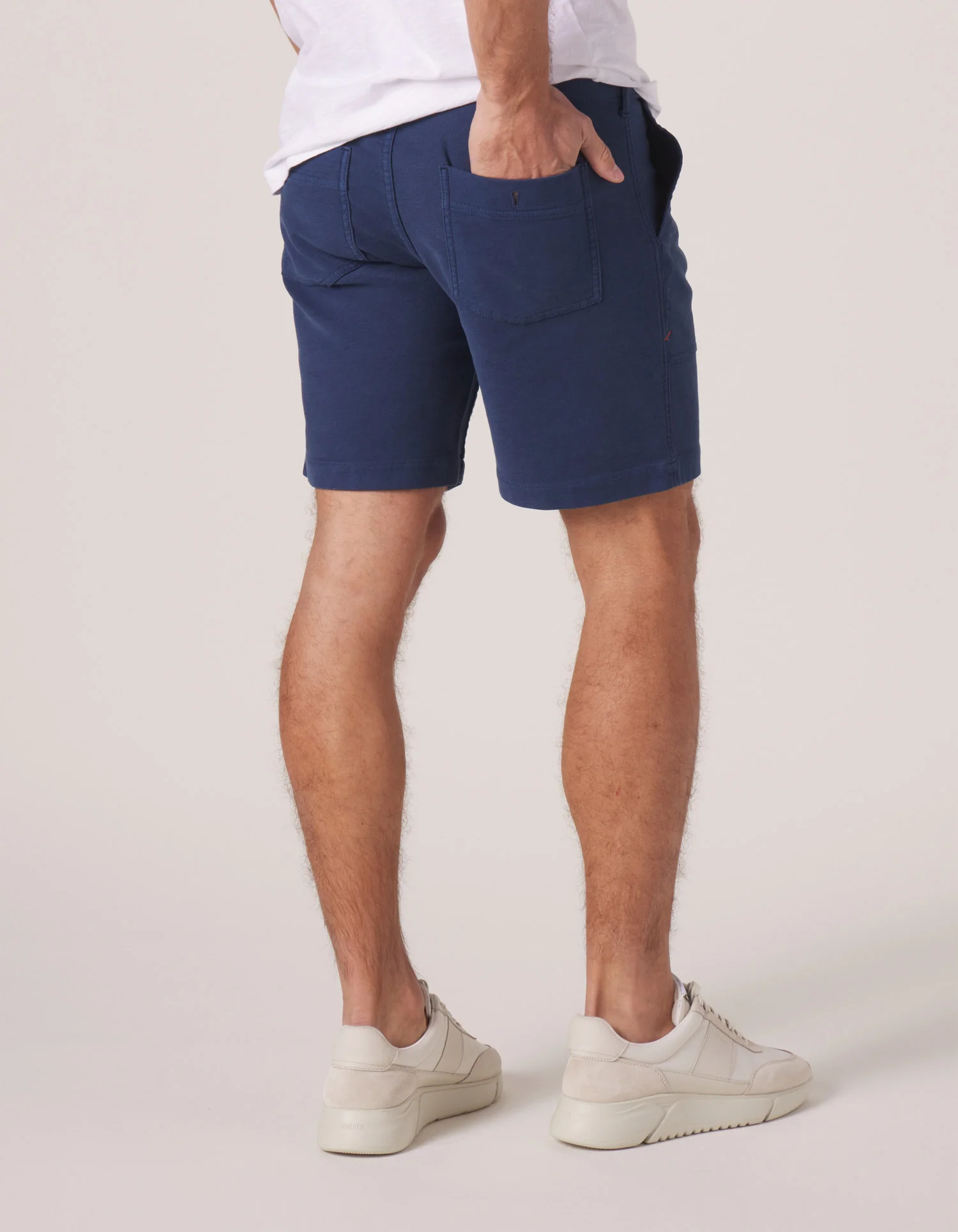 Comfort Terry Utility Short in Dark Blue - Image 5