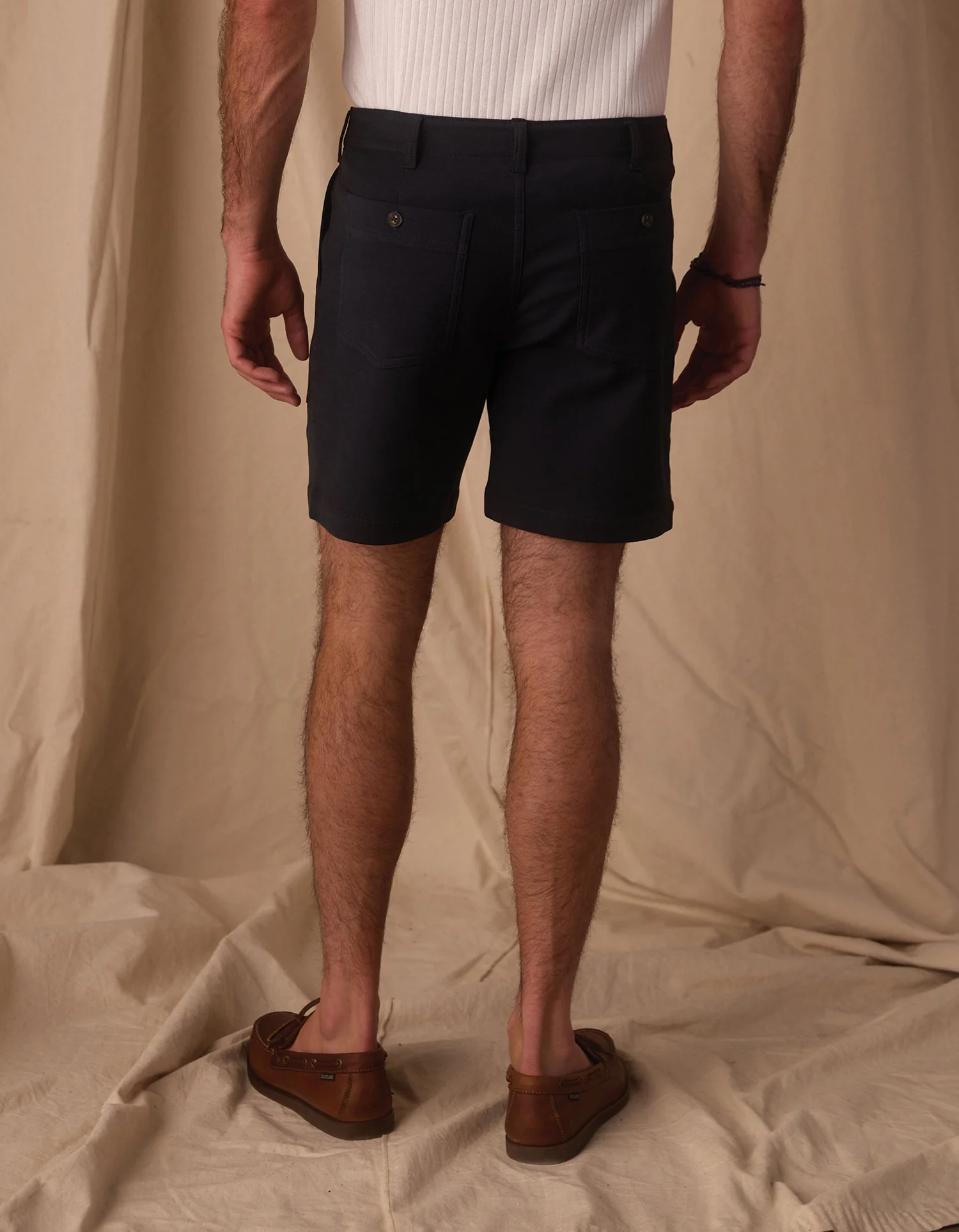 Comfort Terry Utility Short in Navy - Image 5
