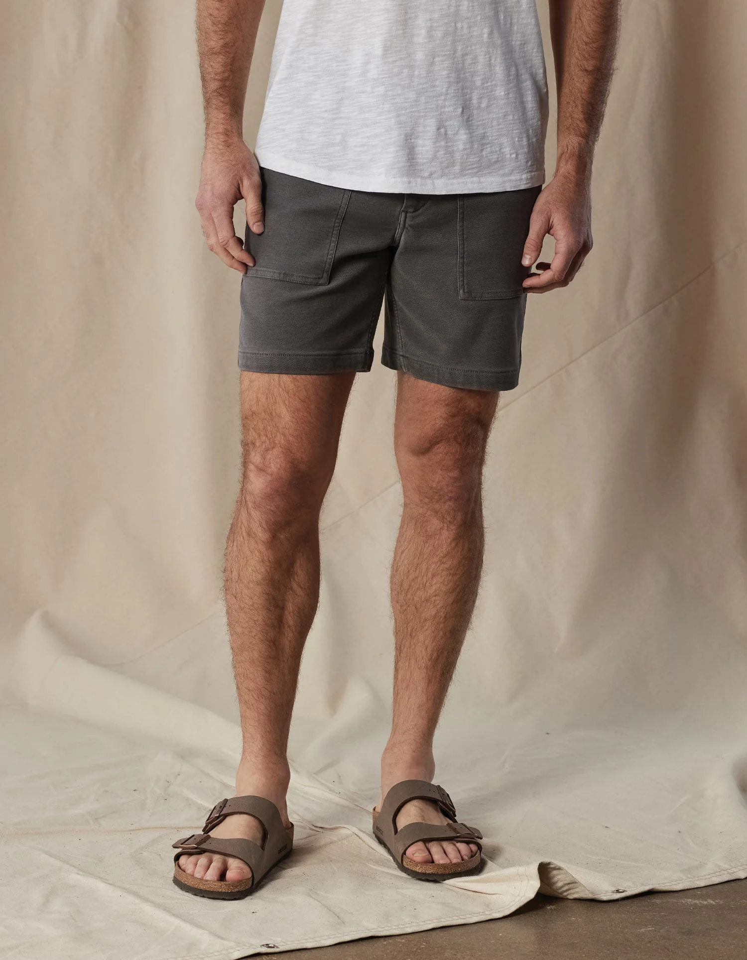 Comfort Terry Utility Short in Shadow - Image 3