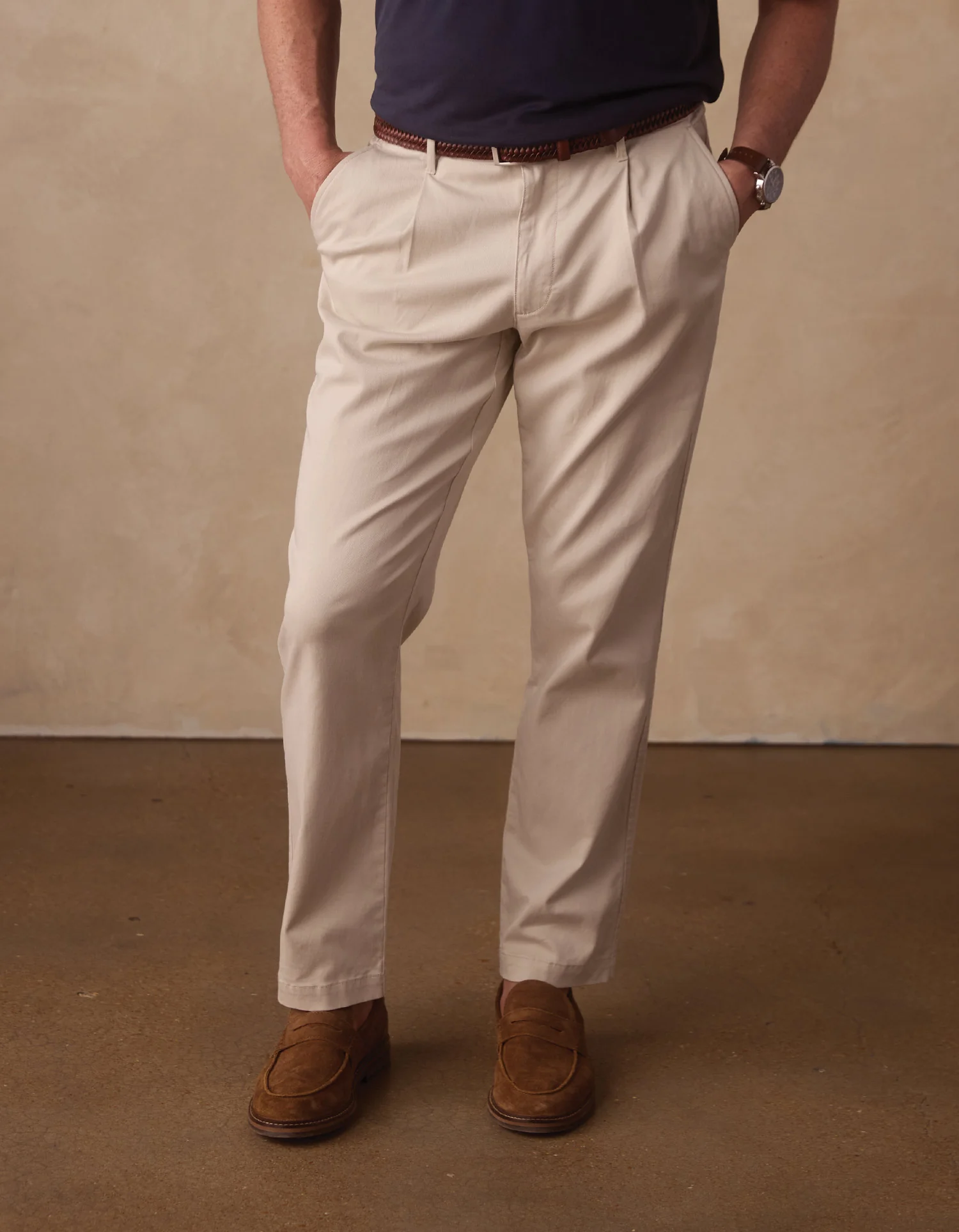 Comfortech Twill Pant in Stone - Image 4