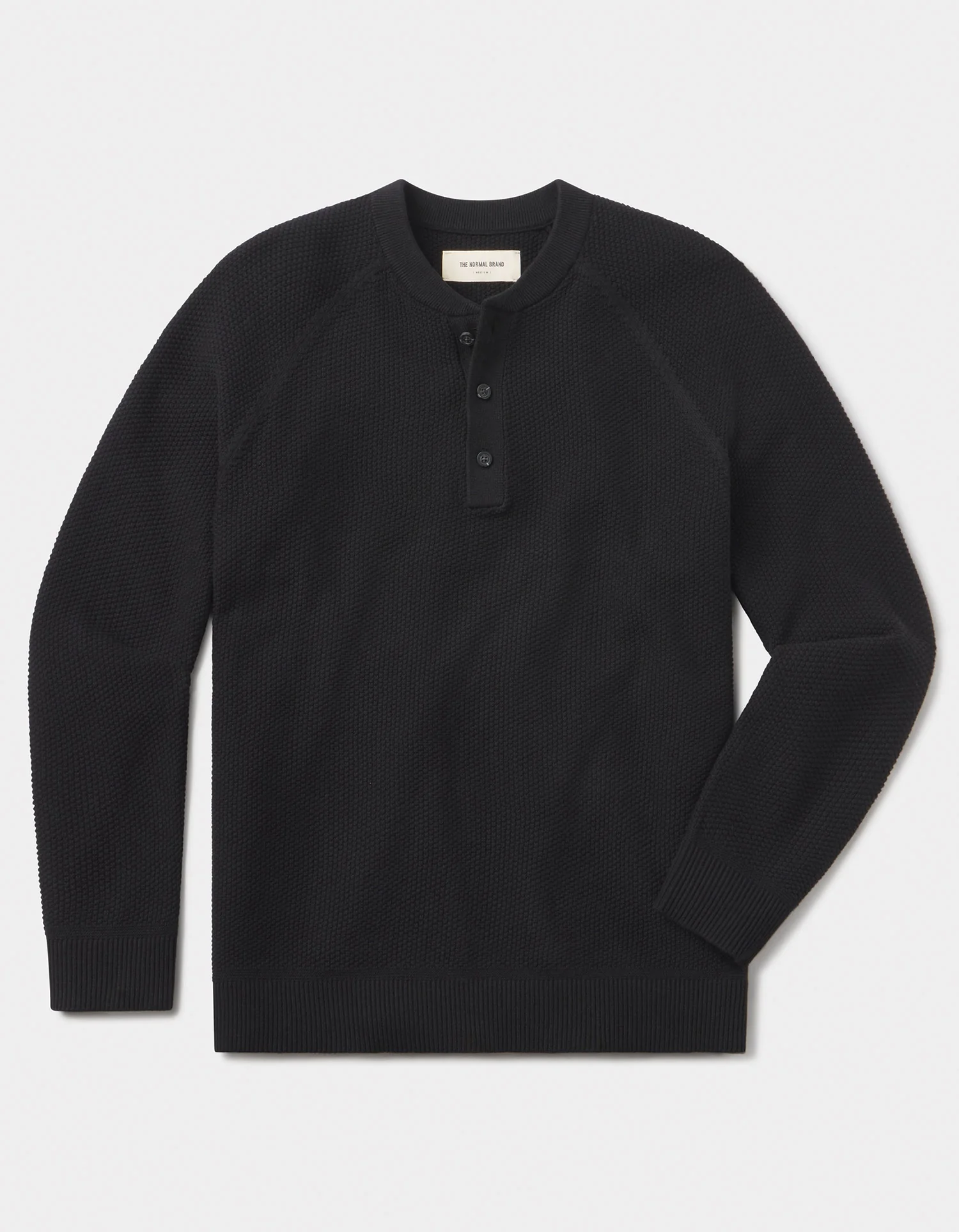 COOLMAX® Textured Sweater Henley