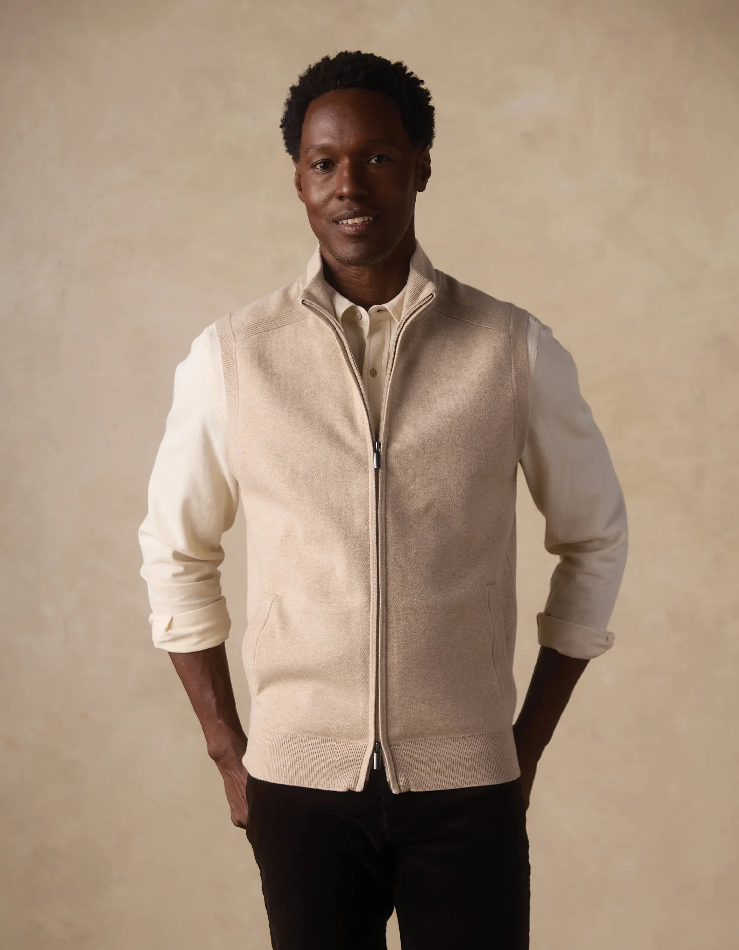Cooper's Landing Vest in Oatmeal - Image 3