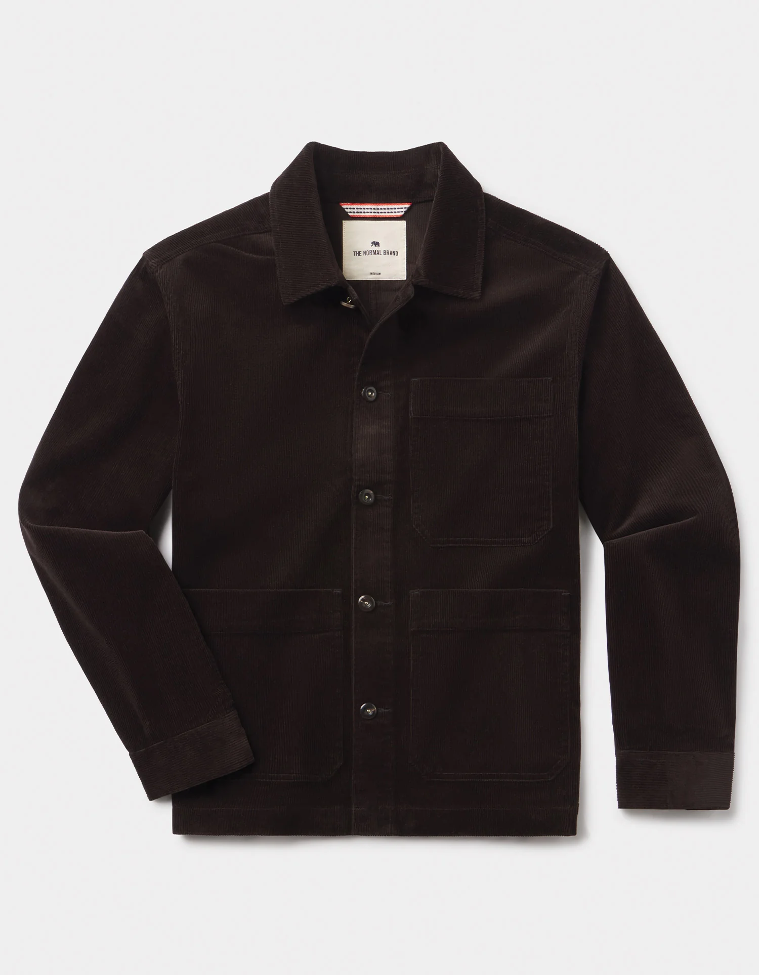 Comfort Cord Chore Coat in Dark Brown