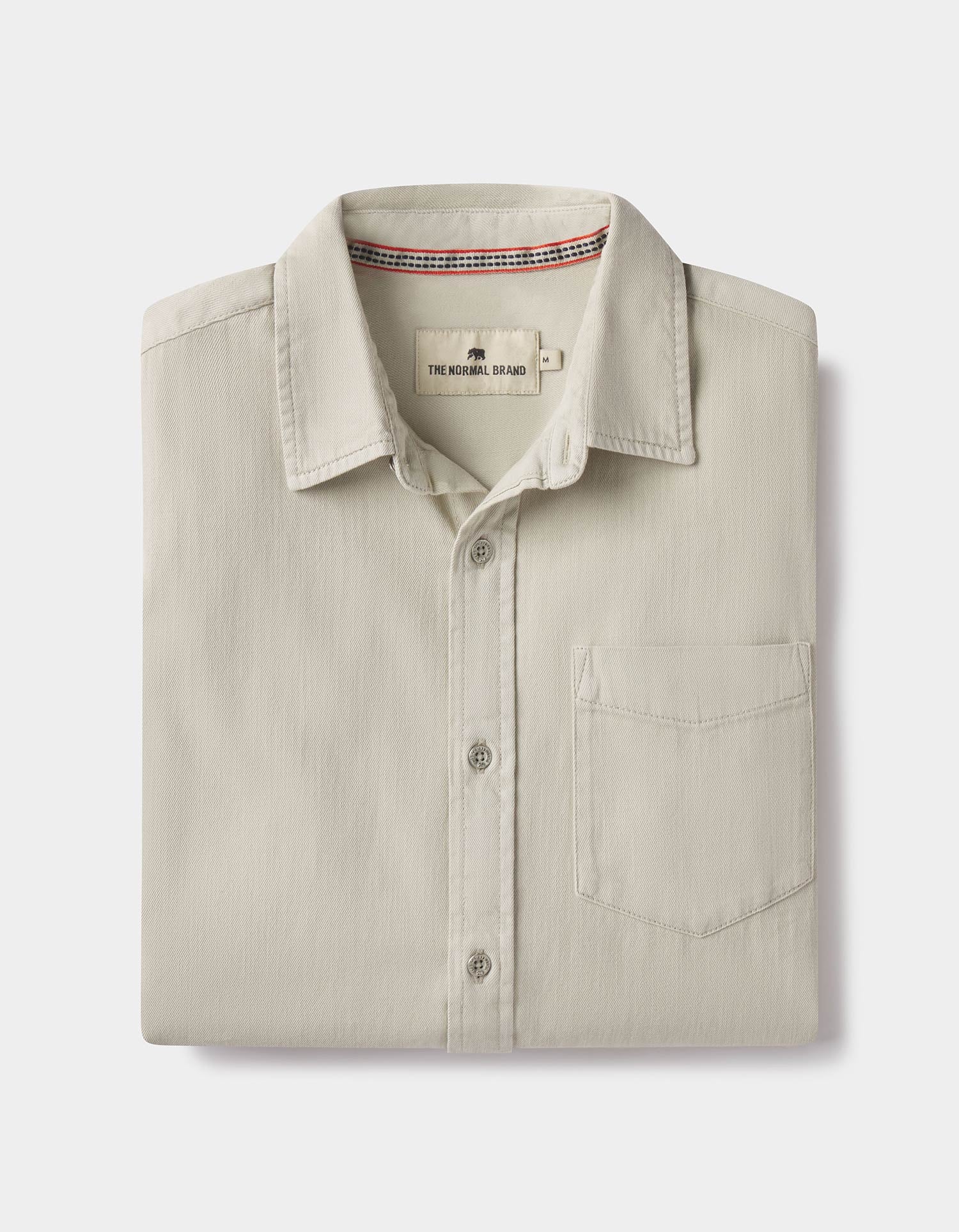 Cotton Denim Long Sleeve Button Up - Image 2