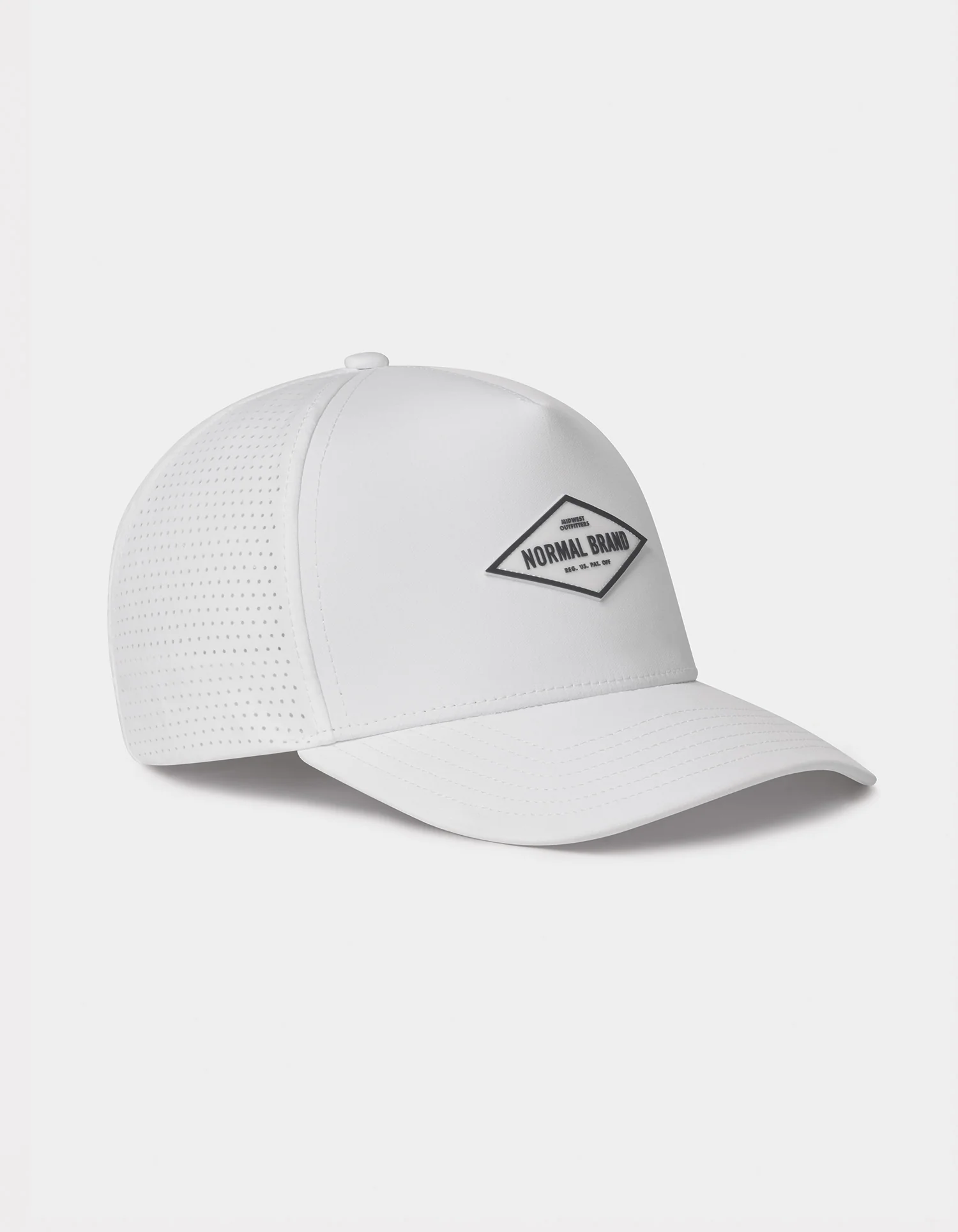 Diamond Stretch Snap Back in White - Image 3