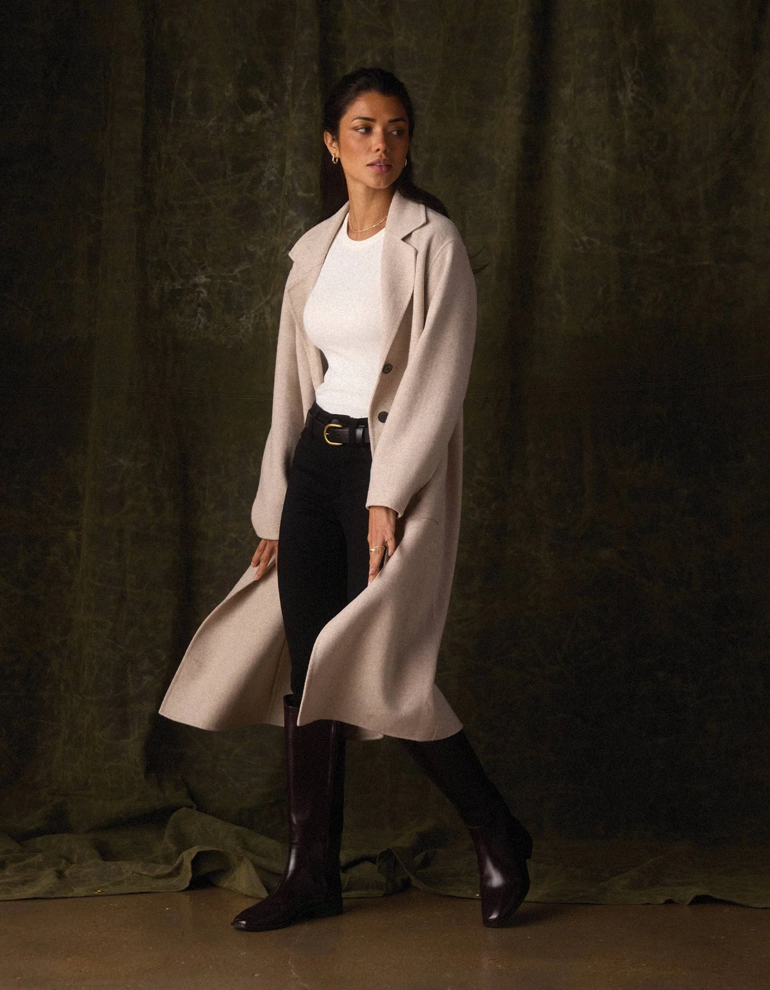 Duster Coat in Oatmeal - Image 2
